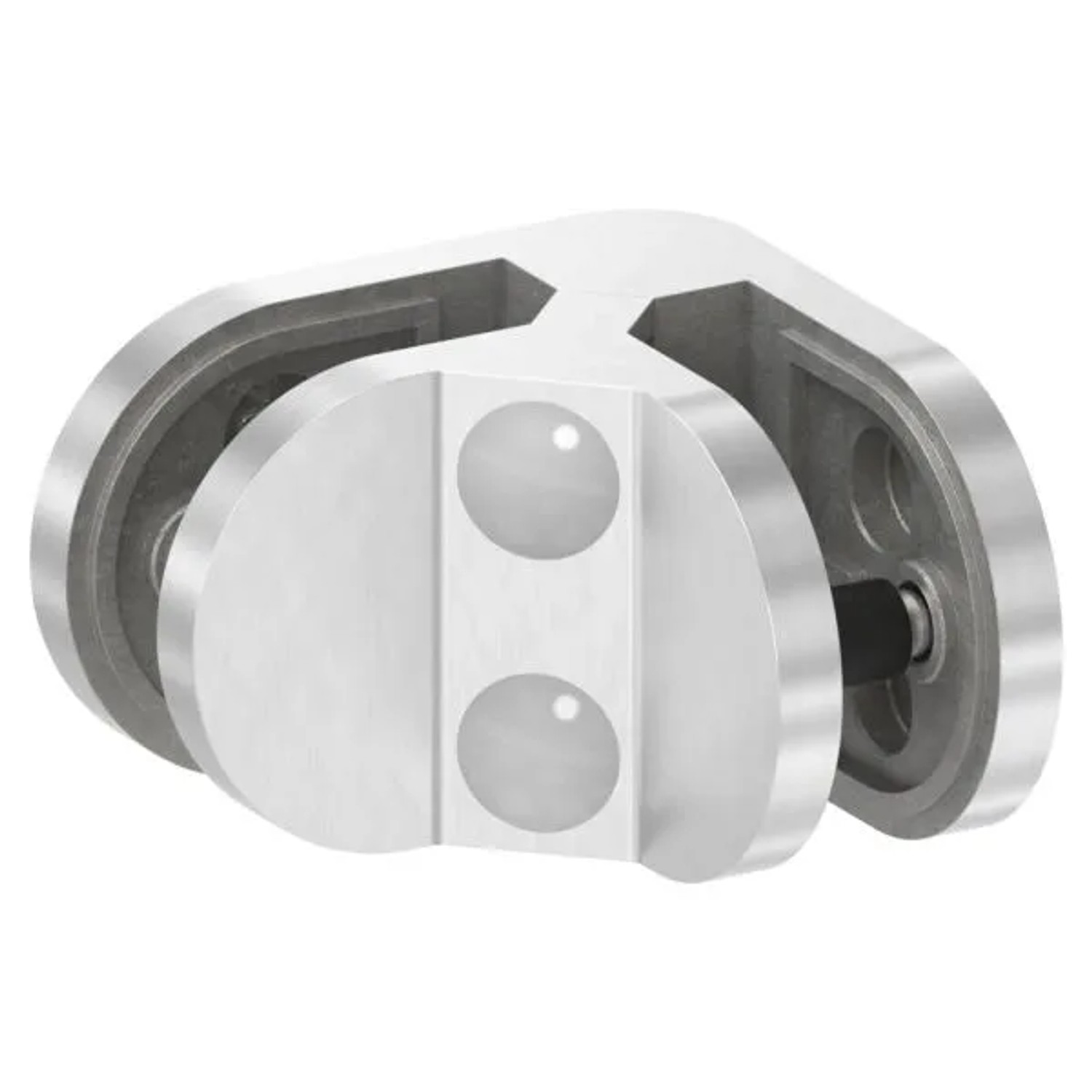 FeNau Eckglasklemme Edelstahl V2A 90 Grad Modell 28 Für Glas