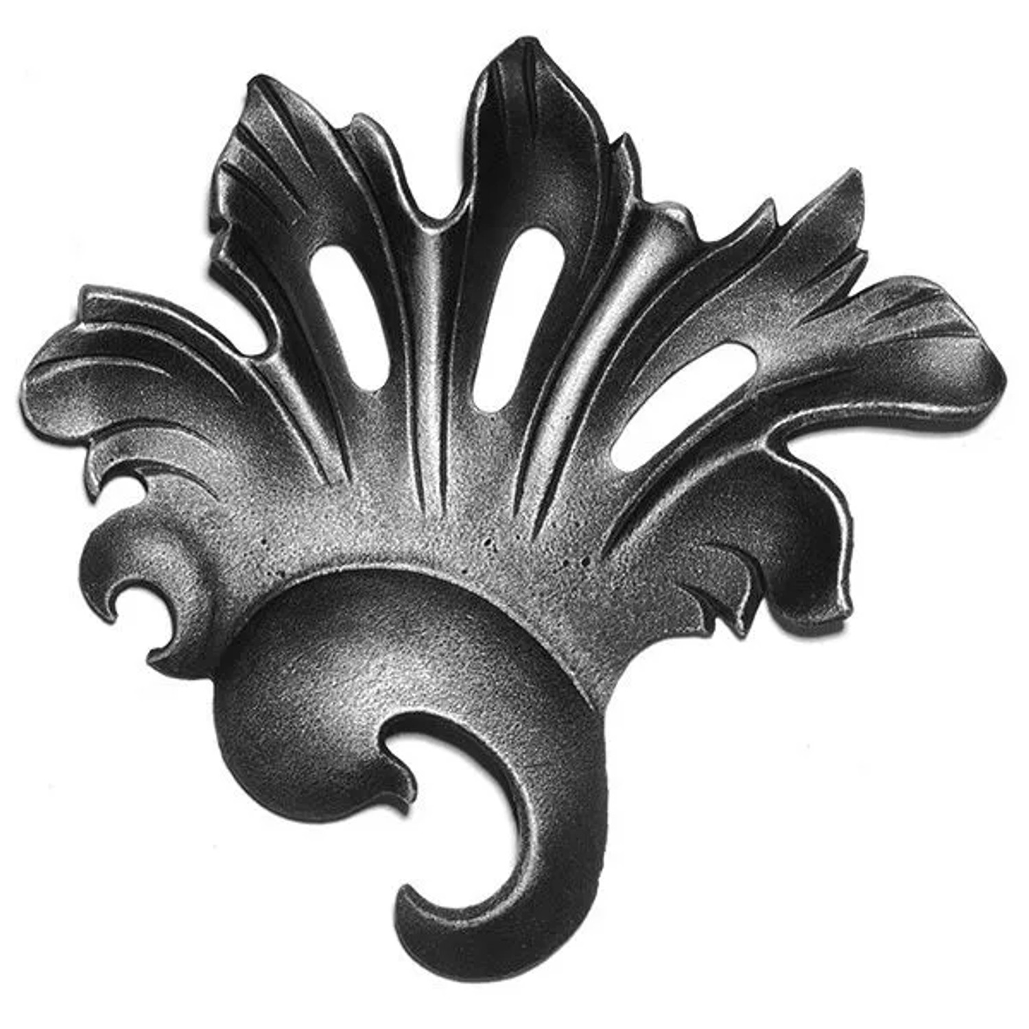 FeNau Zierrosette Stahl Roh 155 X 140 X 20 mm Rechts