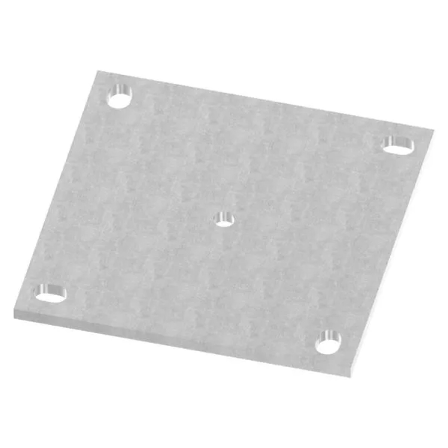 FeNau Ankerplatte Stahl Roh 200 X 200 X 8 mm Mit Langlöchern