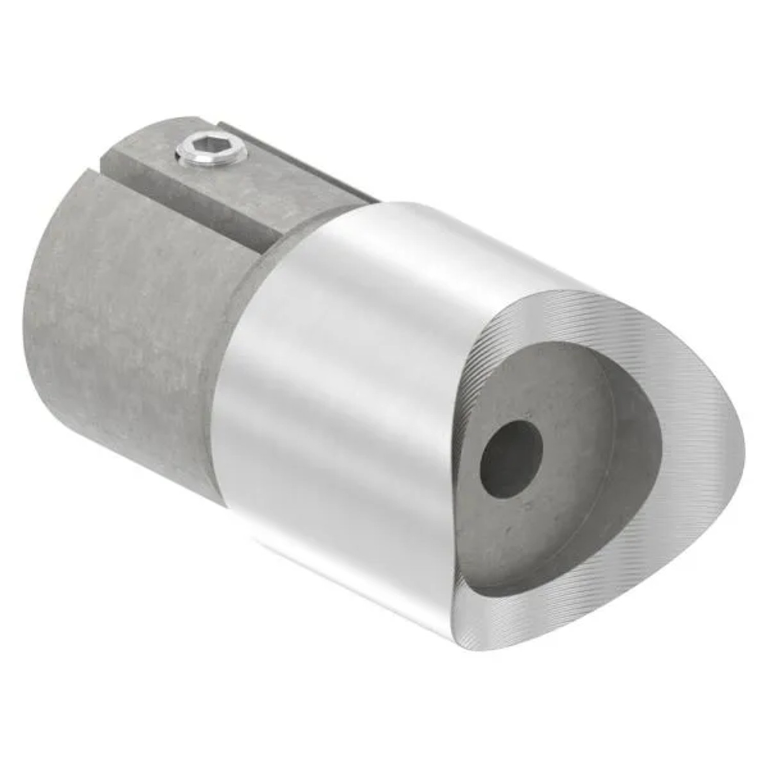 FeNau Winkelverbinder V2A Ø 42,4 mm Auf 48,3 mm Anschluss Oben Klemmschraube