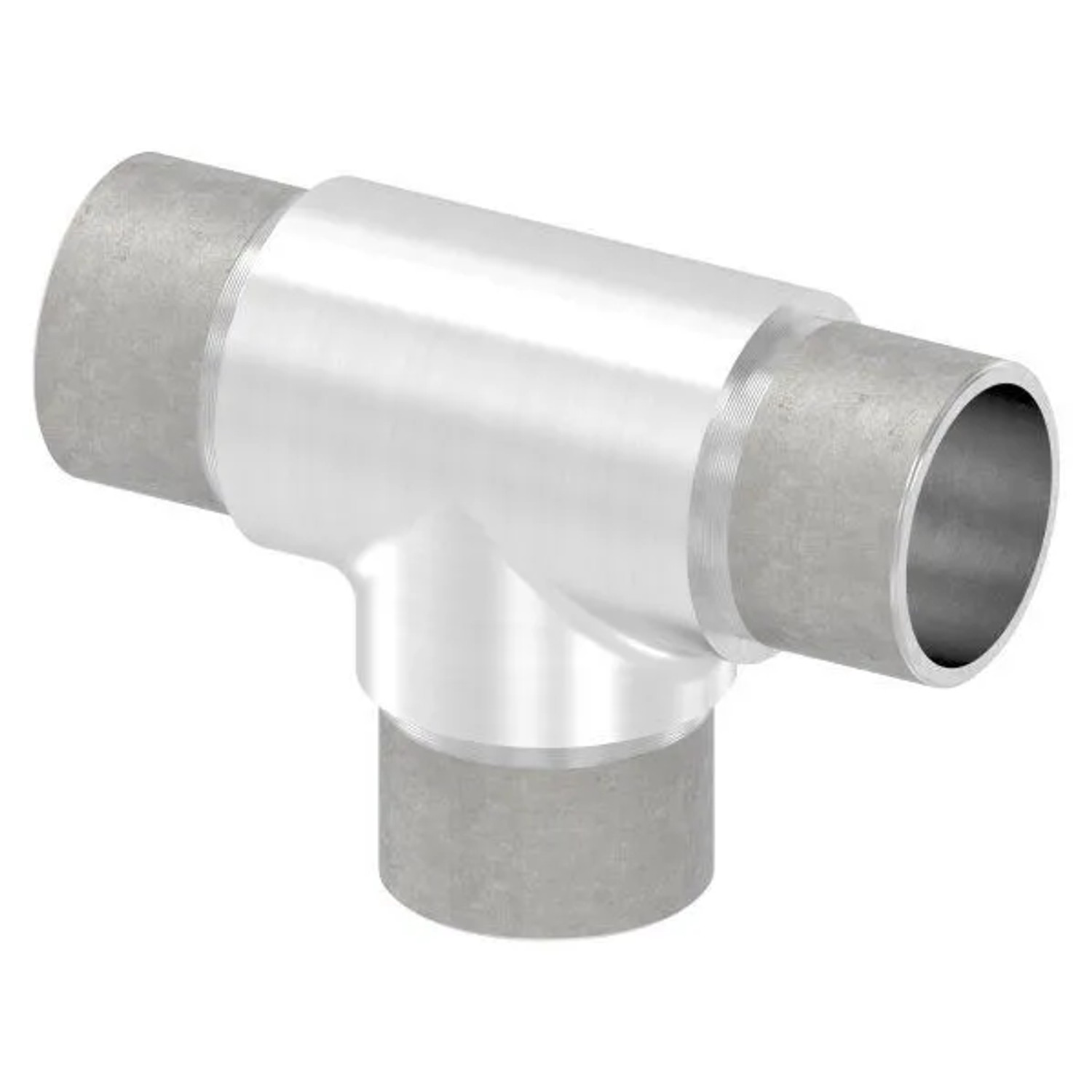 FeNau T-Stück V2A Für Rohr Ø 33,7 X 2,0 mm Egal Zum Stecken
