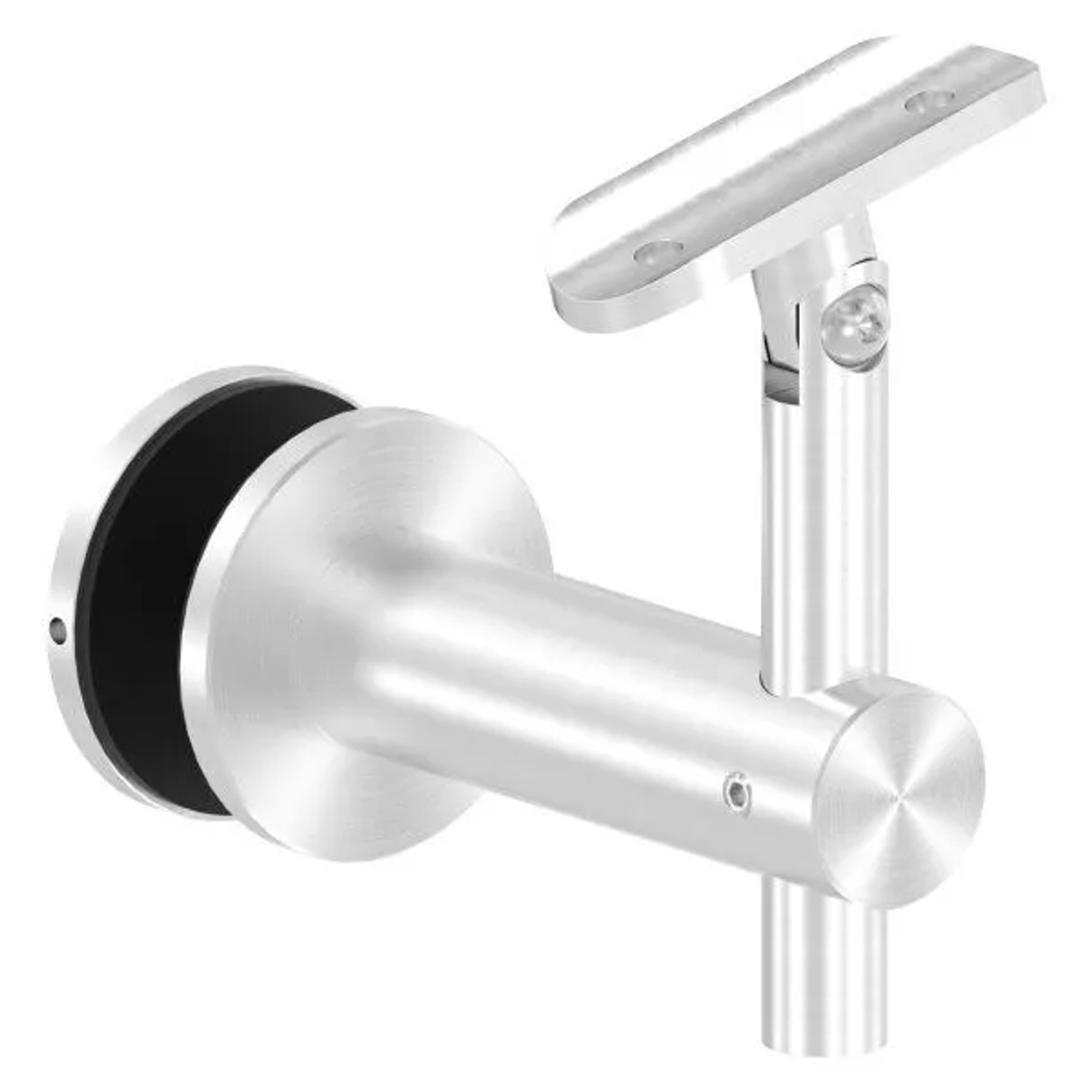 FeNau Handlaufhalter V2A Anschluss 42,4 mm Wandabstand 82 mm Für Glas Gelenk