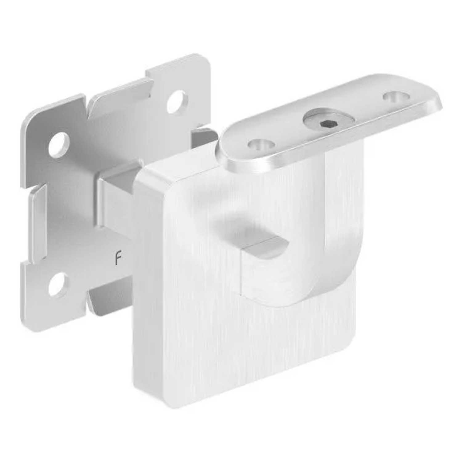 FeNau Handlaufhalter V2A Für Rohr 42,4 mm Wandabstand 80 mm Mit Abdeckrosette Verschweißt