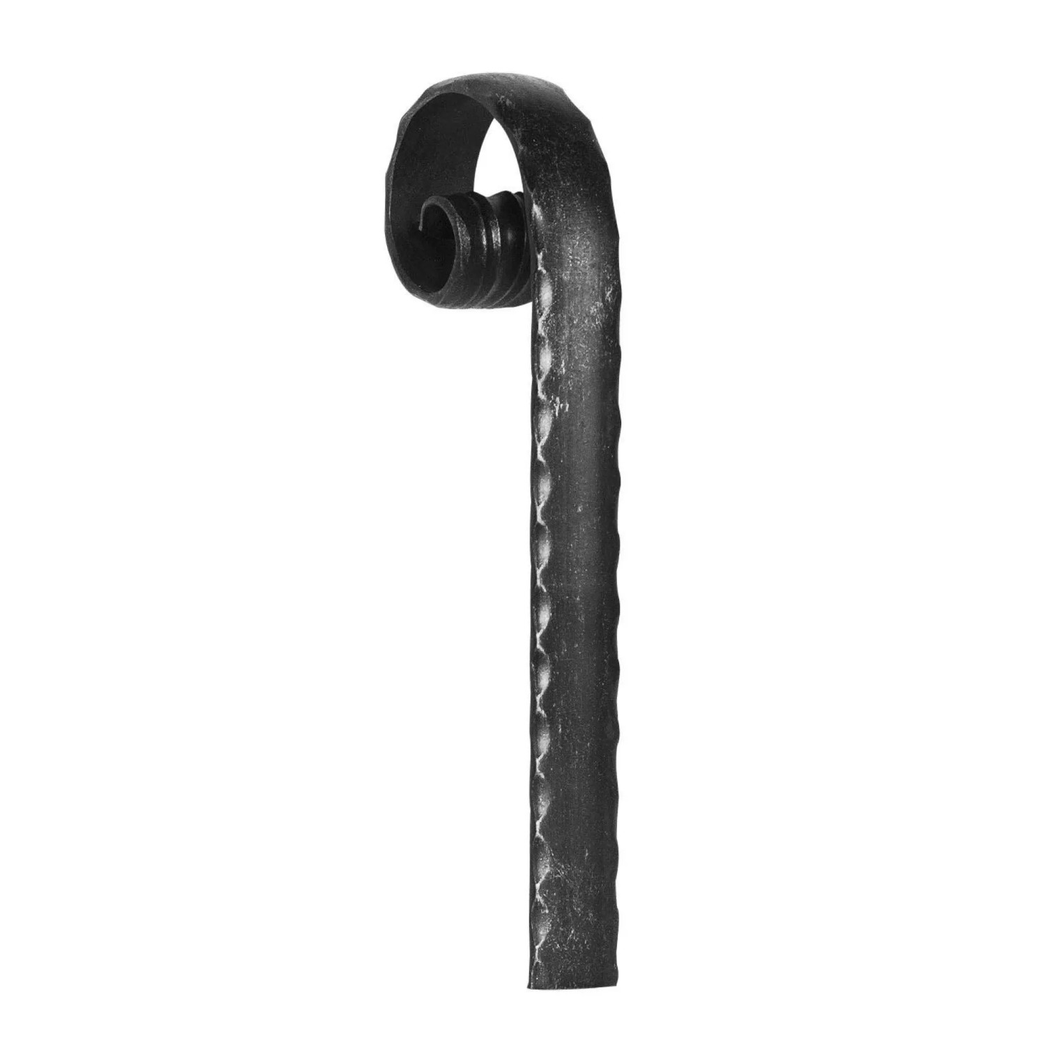 FeNau Handlauf-Endstück 40x8 mm Kanten Gehämmert Stahl S235JR Schweißbar
