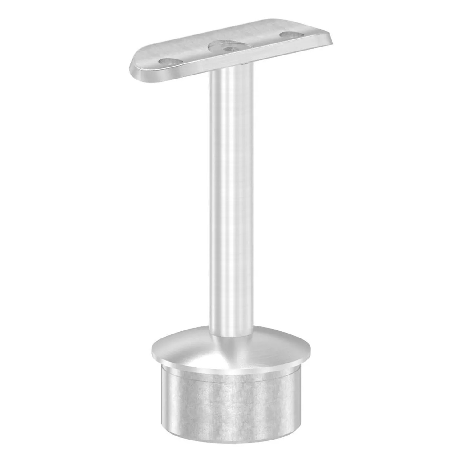 FeNau Rohrabschlussstopfen Mit Handlaufplatte Edelstahl V2A Für Rohr Ø 42,4x2,5 mm