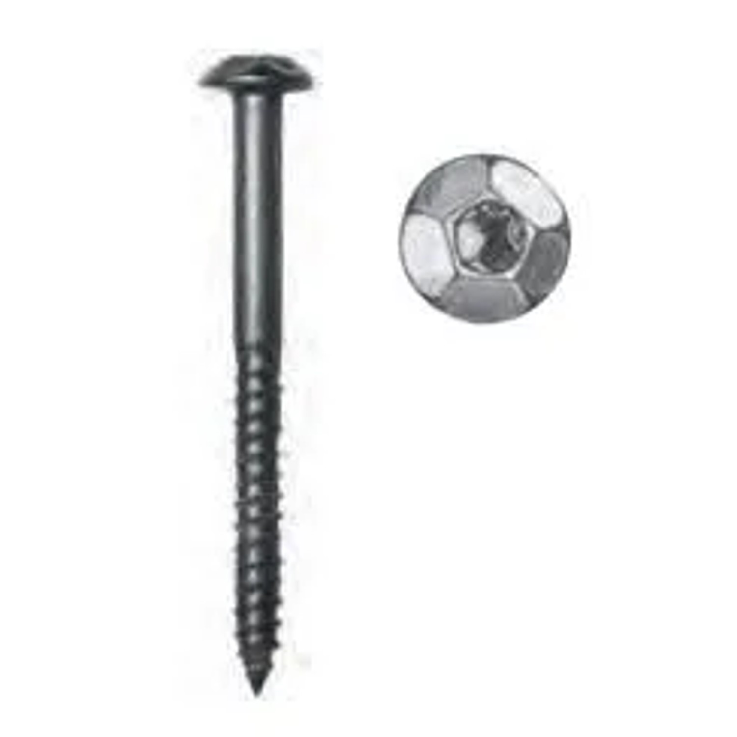FeNau Sicherheitsschraube Edelstahl V2A 7x50 mm Mit Zierkopf AW 40 Und Verschlussstopfen
