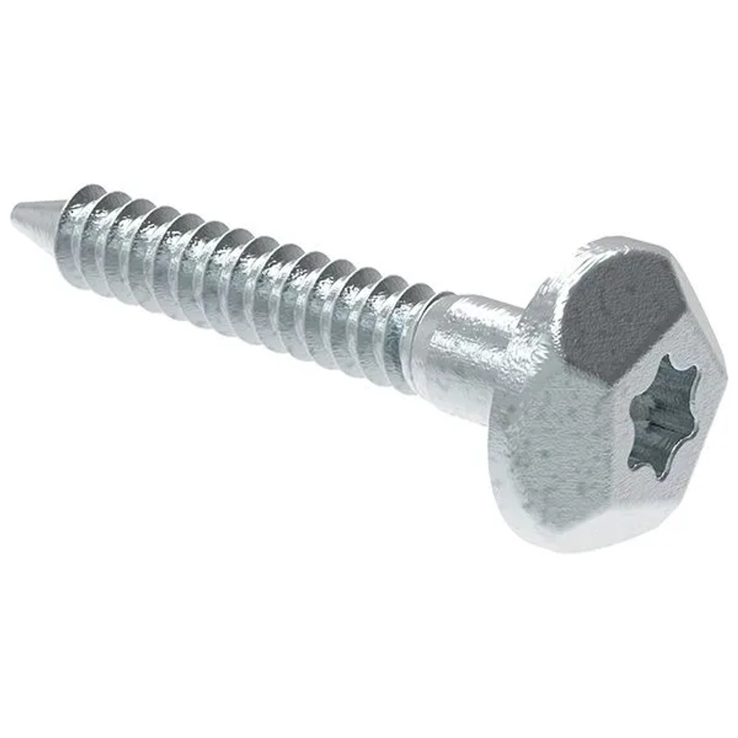 FeNau Sicherheitsschraube Stahl Verzinkt 7 X 40 mm Mit AW 40 Antrieb Und Verschlussstopfen