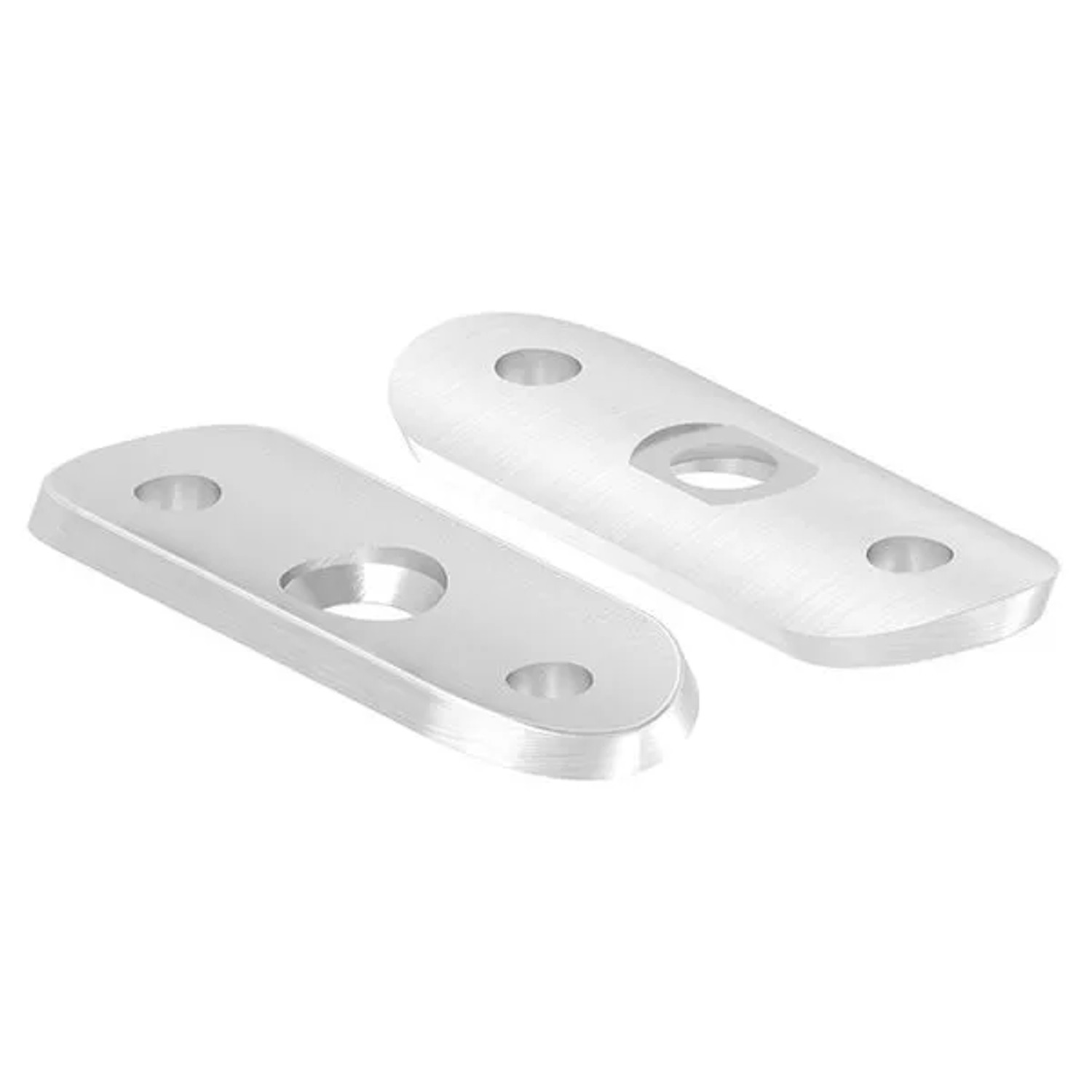 FeNau Handlaufanschlussplatte 63x25x4 mm Für Rohr Ø 48,3 mm V4A
