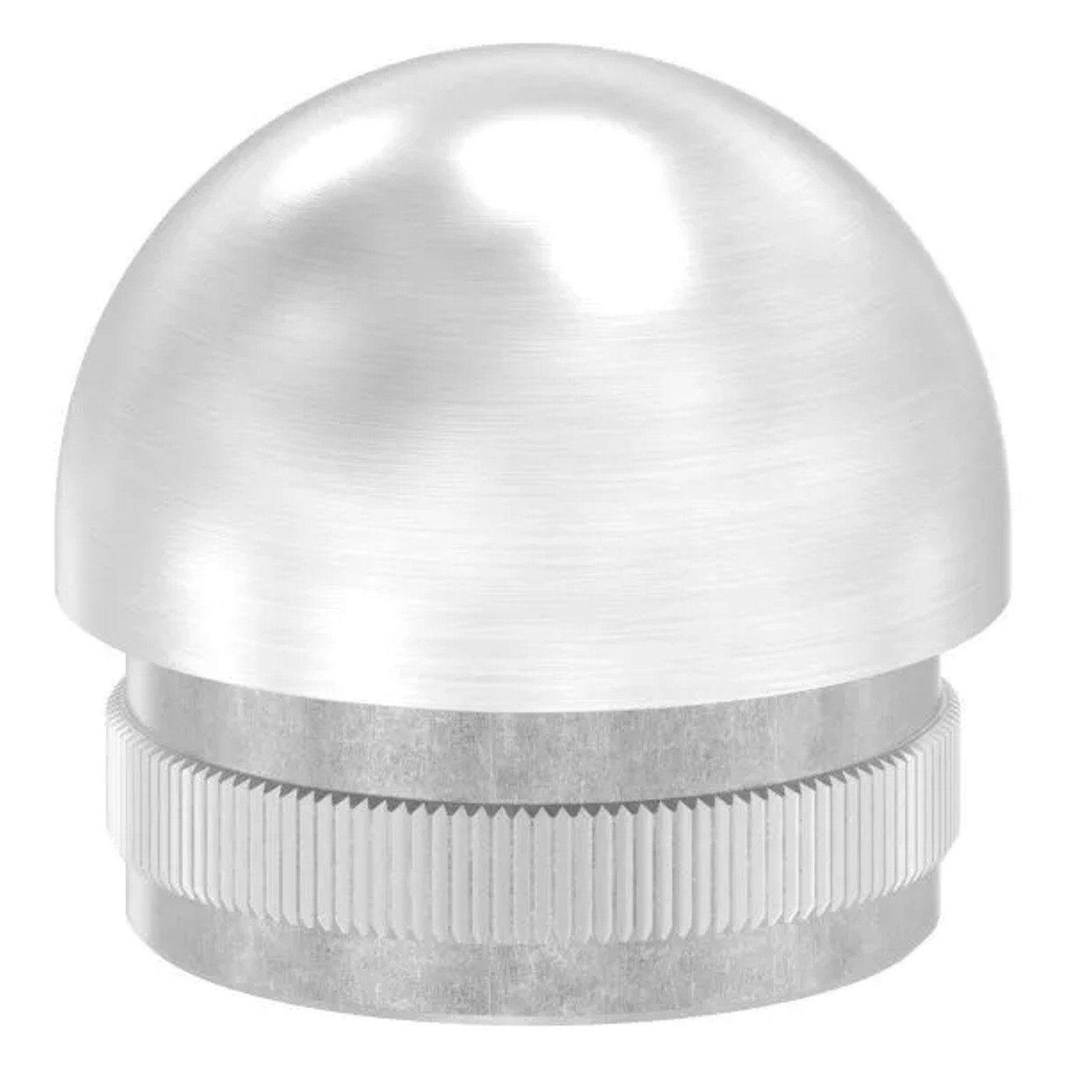 FeNau Rohrkappe V2A Edelstahl Ø 33,7 mm X 2,0 mm Halbrund Zum Einschlagen