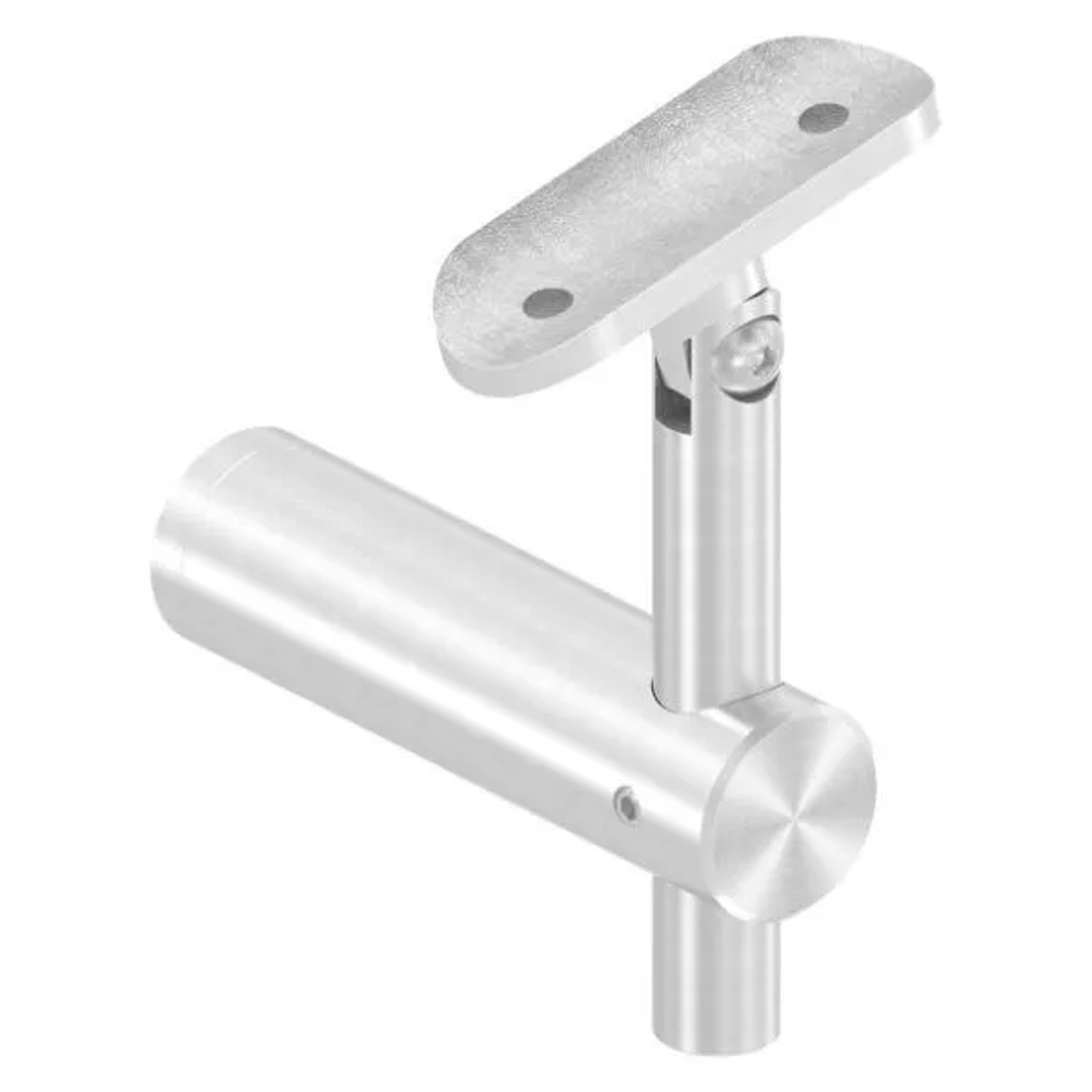 FeNau Handlaufhalter V2A Für Rohr 42,4 mm Wandabstand 80 mm Mit Gelenk Zum Anschrauben