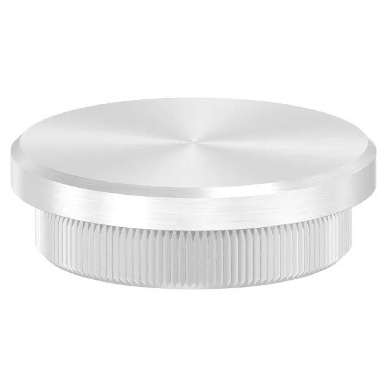 FeNau Einsteckkappe Edelstahl V2A Ø 42,4 mm Für Rohr 3,0 mm Wandstärke Flach