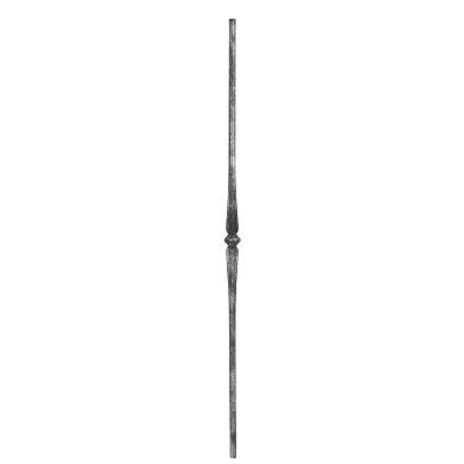FeNau Zierstab Stahl Roh Ø 12 mm L = 900 mm Glatt Mit Drehteil Mittig