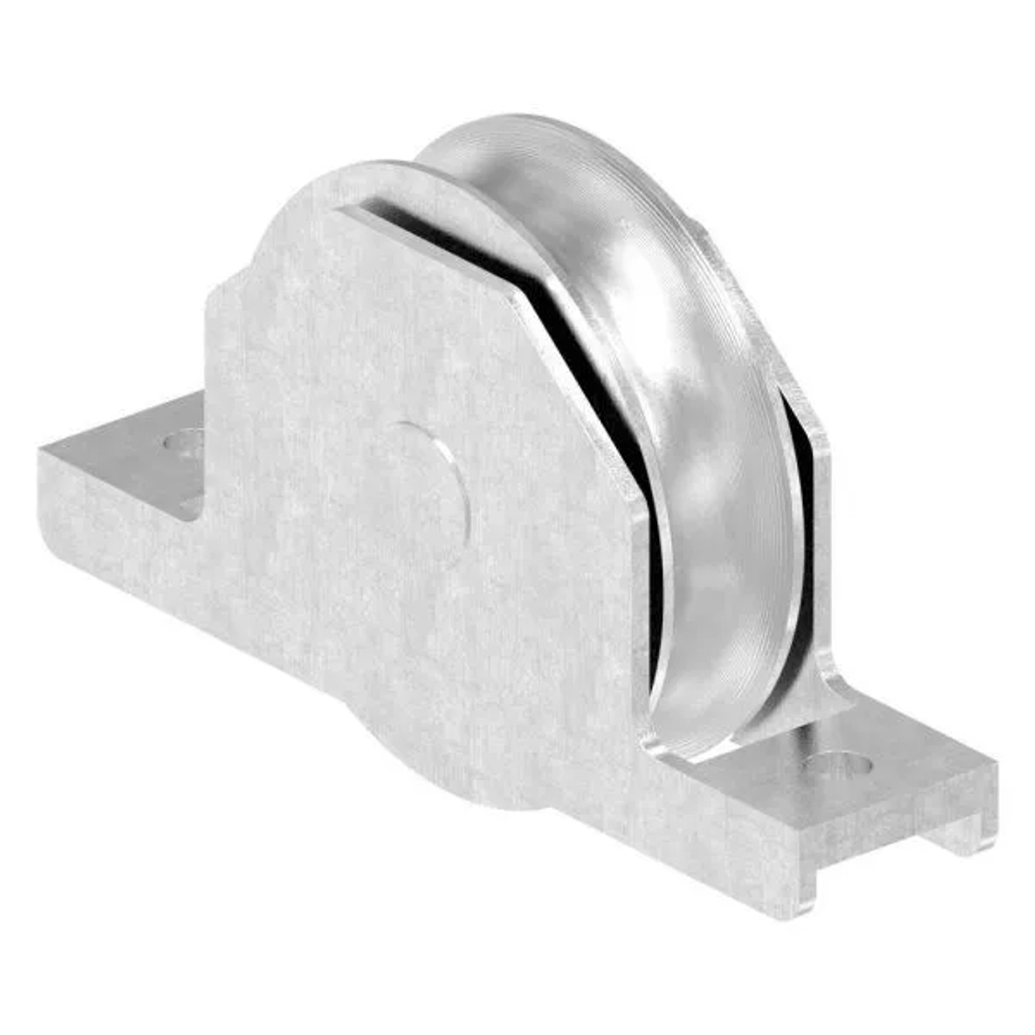 FeNau Schiebetorrolle Edelstahl V2A Ø 88 mm Rundrille Mit Bügel