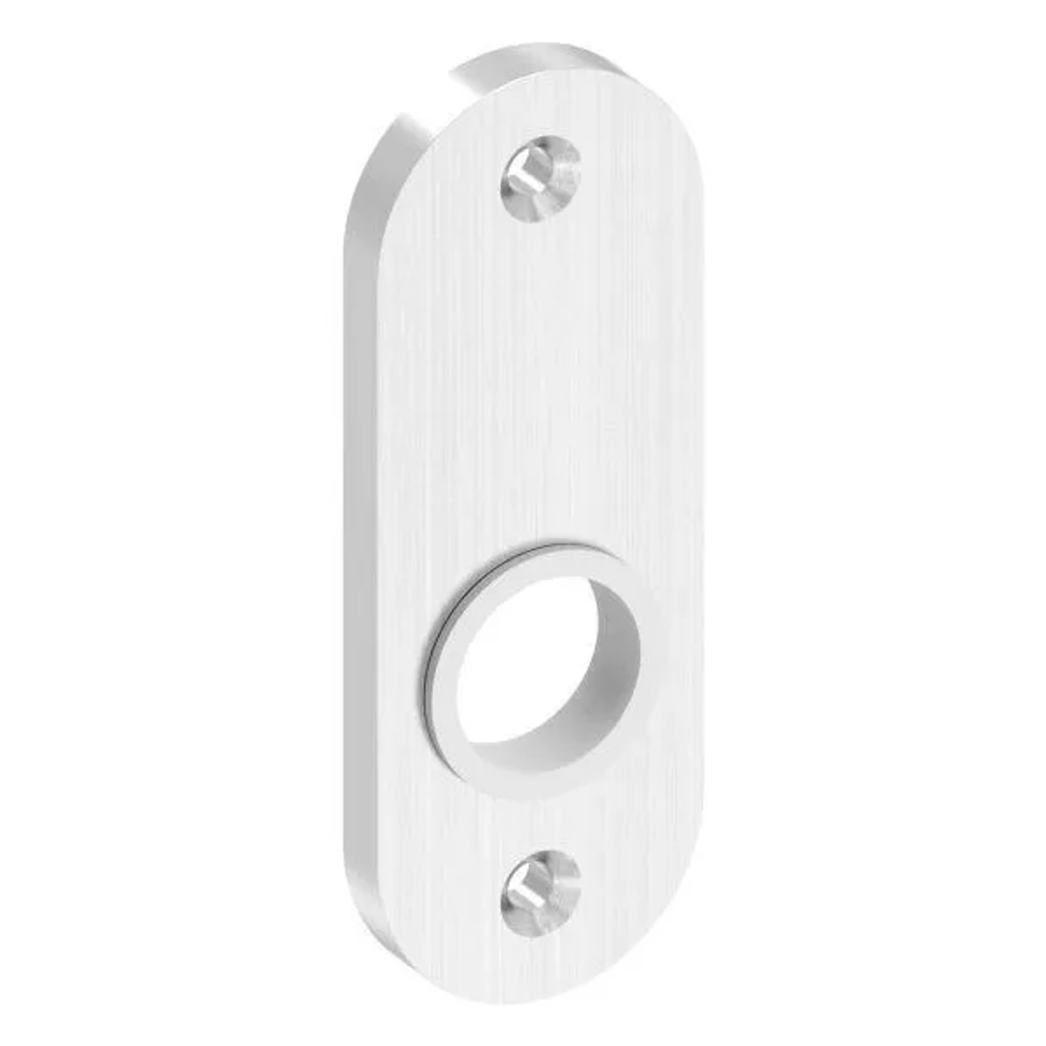 FeNau Kurzschild Edelstahl V2A 32 X 87 X 6 mm Gerundet Geschliffen Korn 240