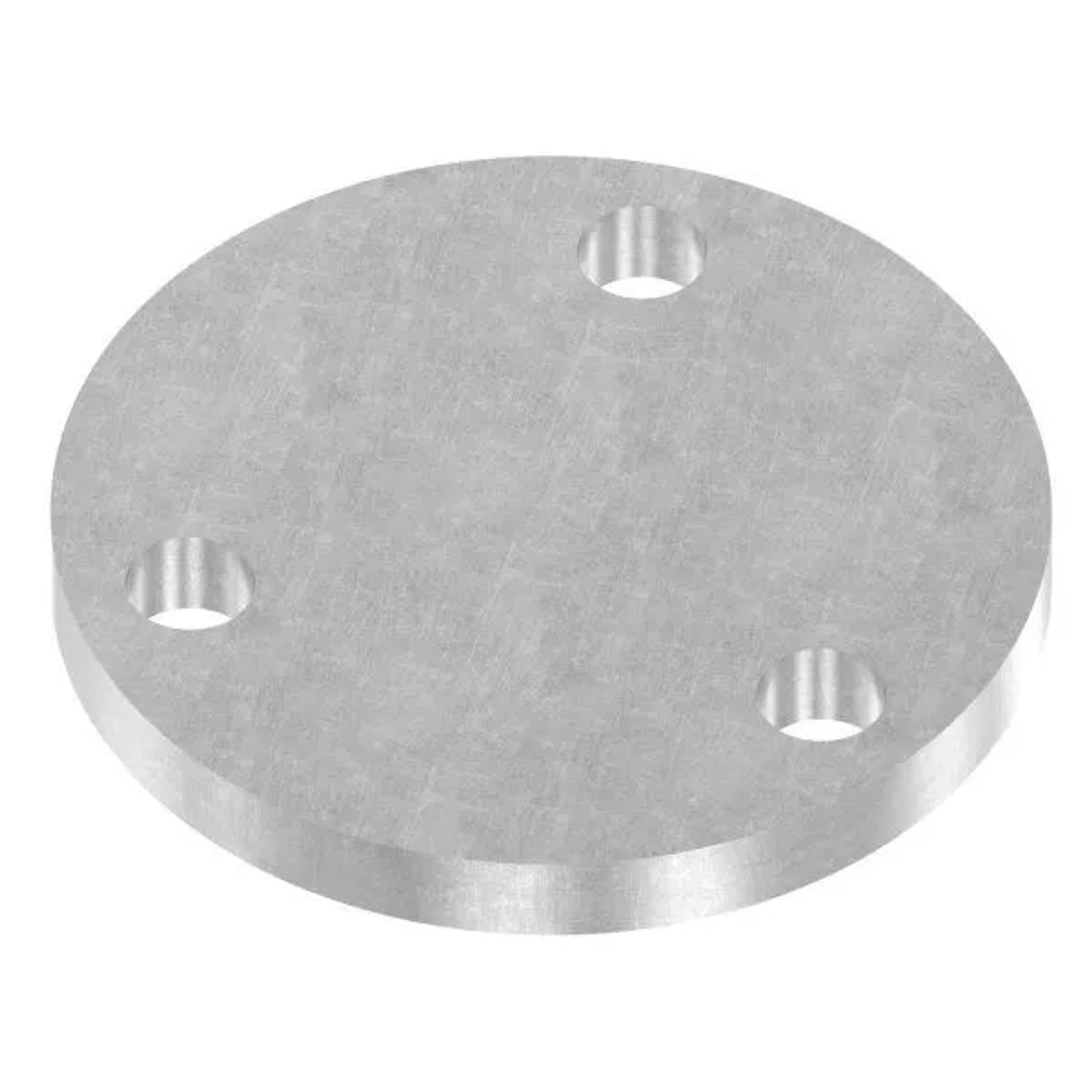 FeNau Ankerplatte Stahl Roh Ø 100 X 10 mm Mit 3 Bohrungen Ø 13 mm