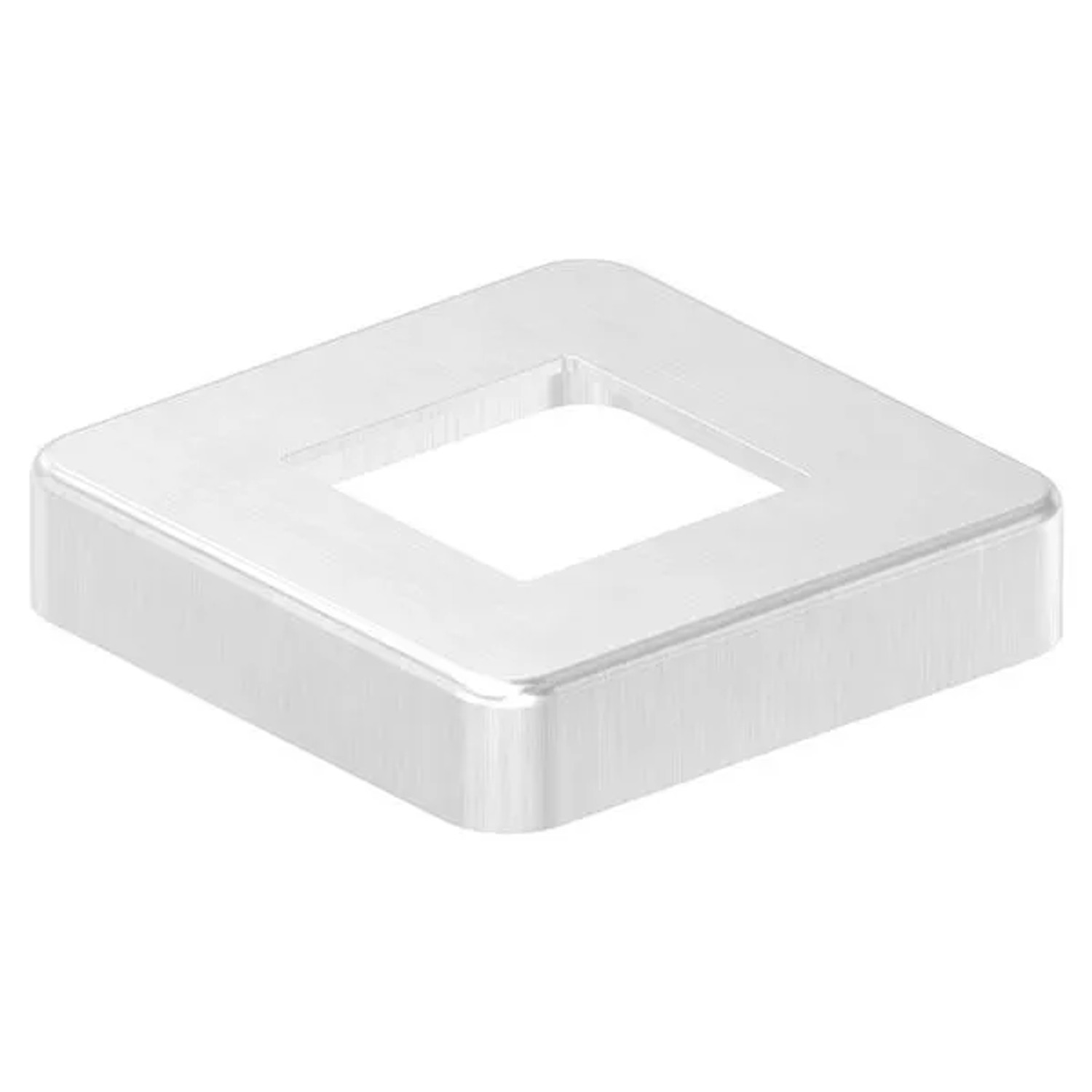 FeNau Abdeckrosette 96x96x20 mm Für Vierkantrohr 47x47 mm V2A Glanz
