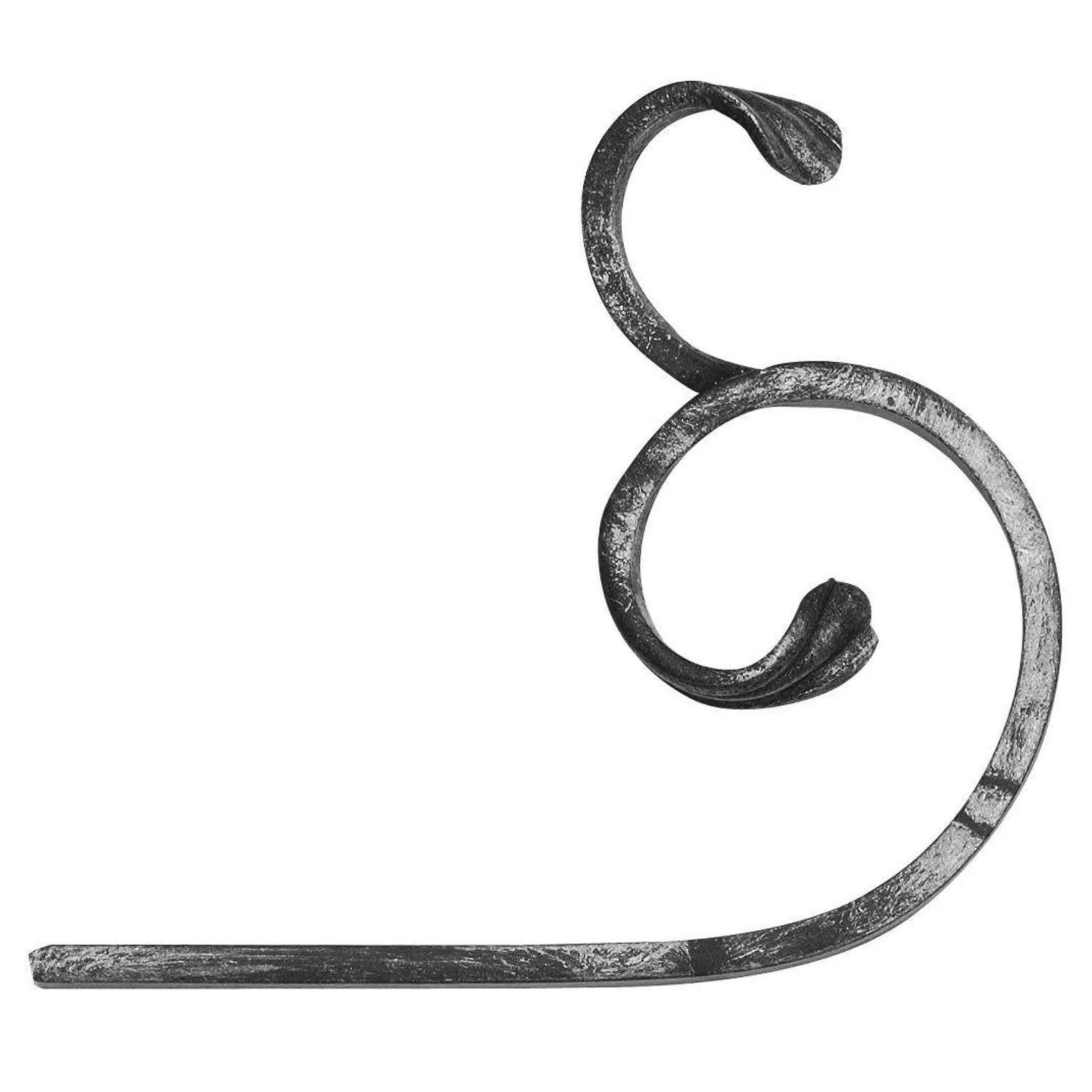FeNau Zierelement Stahl Roh 16 X 6 mm Glatt Links