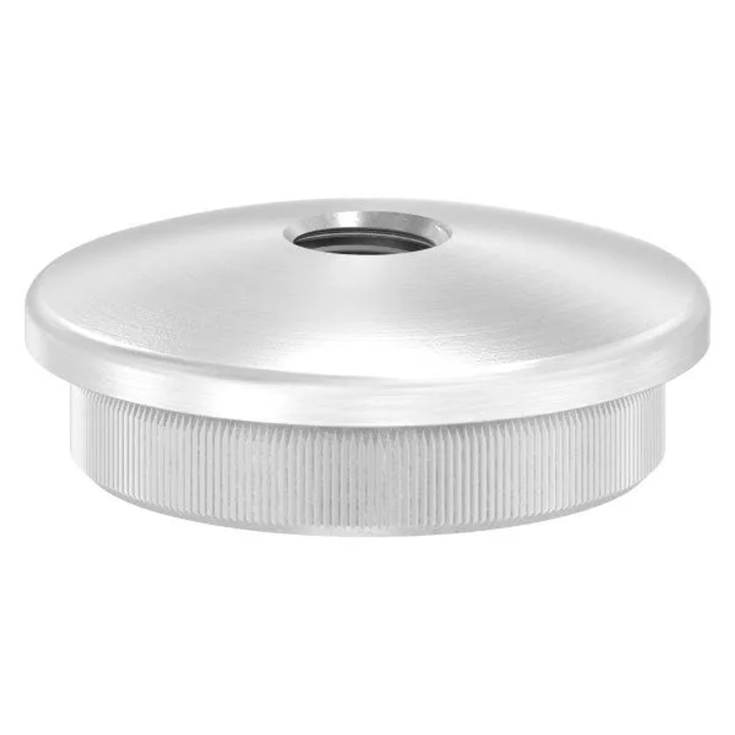 FeNau Einsteckkappe Edelstahl V2A Für Rohr Ø 42,4 X 3,0 mm Mit M10 Gewinde Gewölbt