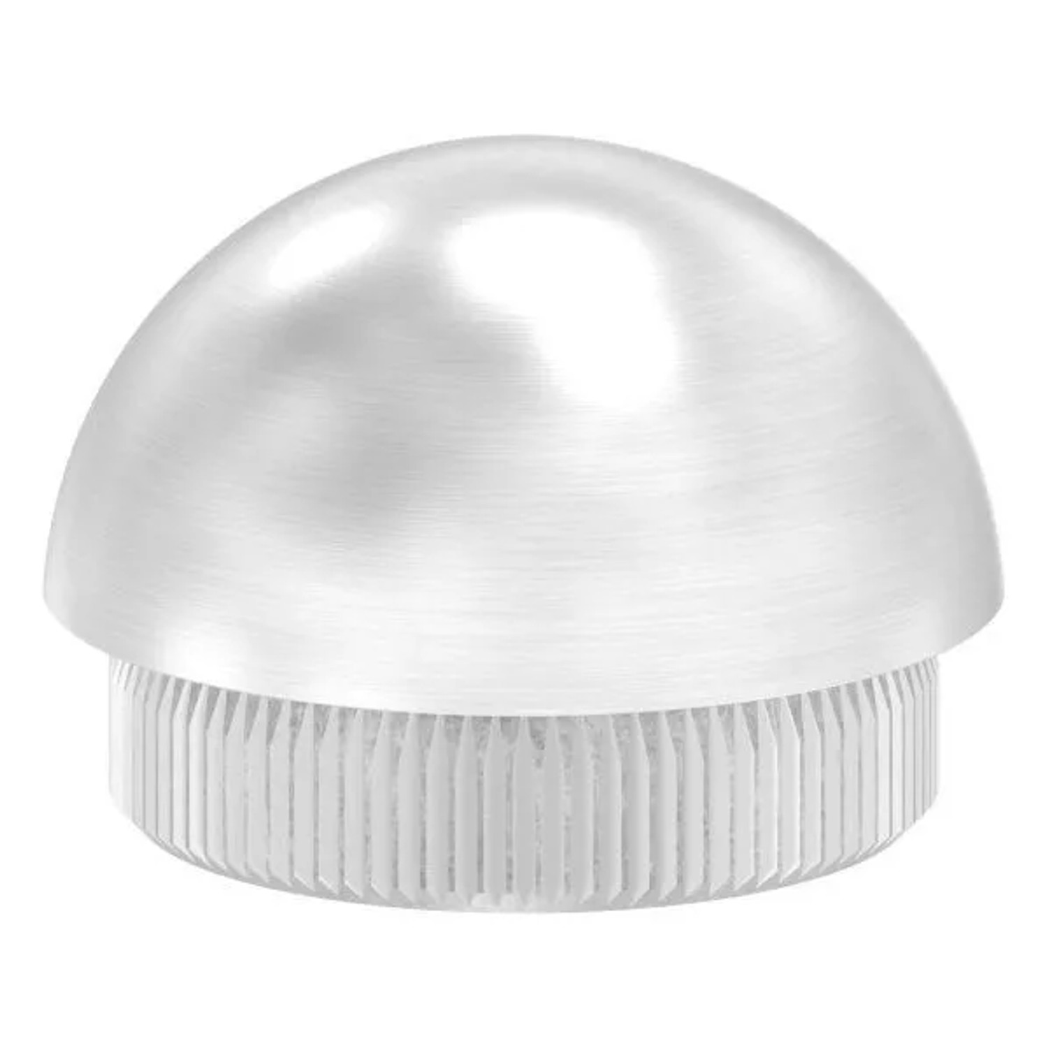 FeNau Einsteckkappe V2A Edelstahl Rohr Ø 33,7 X 2,5 mm Halbrund Zum Einschlagen