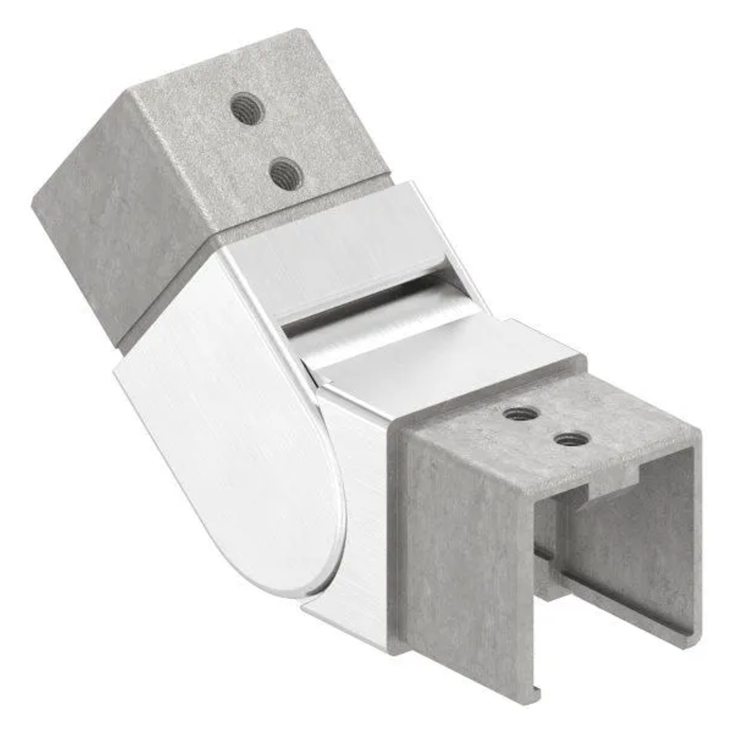 FeNau Flexibler Verbinder Edelstahl V4A Für Quadratnutrohr 40x40 mm 25-55 Grad