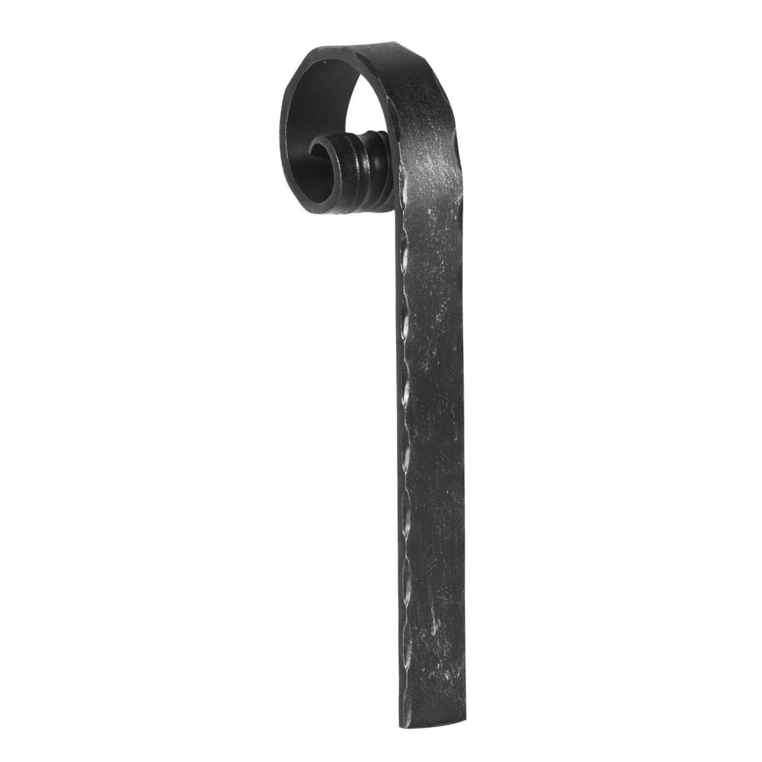 FeNau Handlauf-Endstück 50x10 mm Kanten Gehämmert Stahl S235JR Passt Zu 30.1385.8