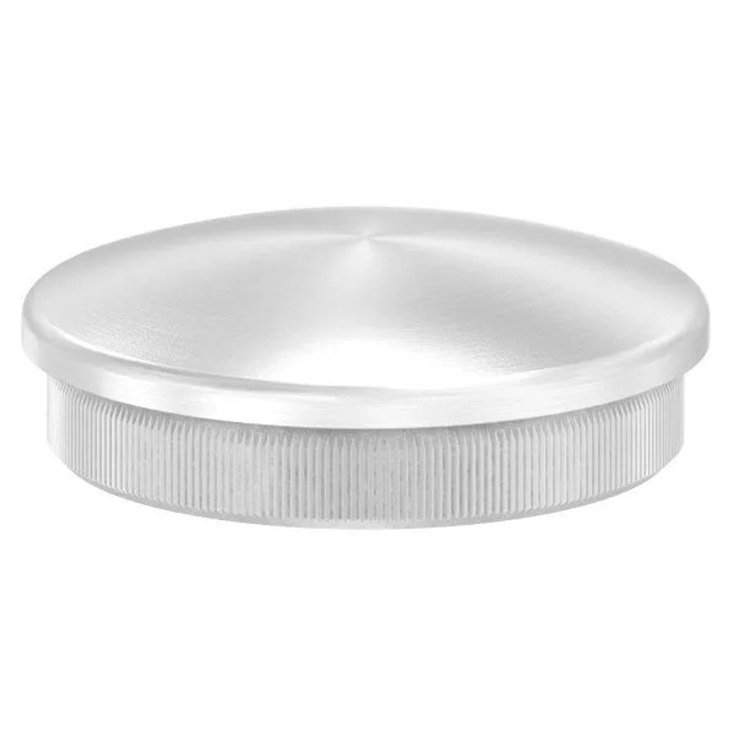 FeNau Einsteckkappe Edelstahl V2A Für Rohr Ø 48,3 X 2,0 mm Leicht Gewölbt