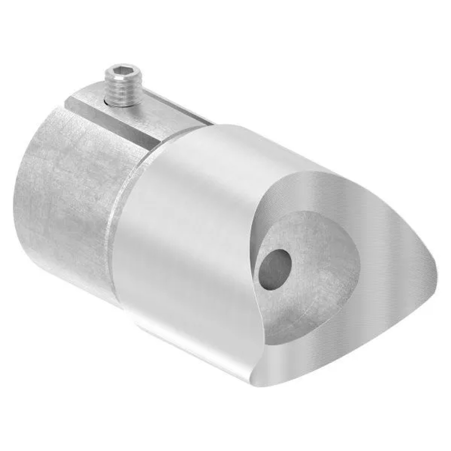 FeNau Anschlussstück 90 Grad V2A Für Rohr 48,3 mm Mit Klemmschraube