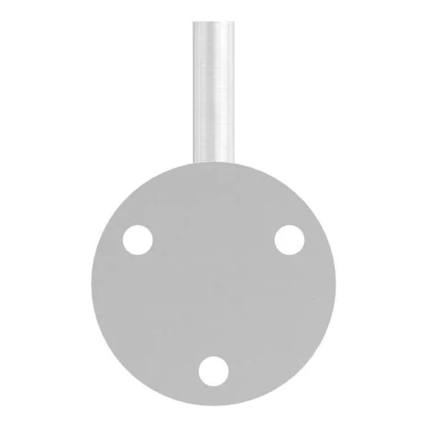 FeNau Handlaufhalter V2A Ronde 70x4 mm Wandabstand 80 mm Zum Anschweißen 3 Bohrungen