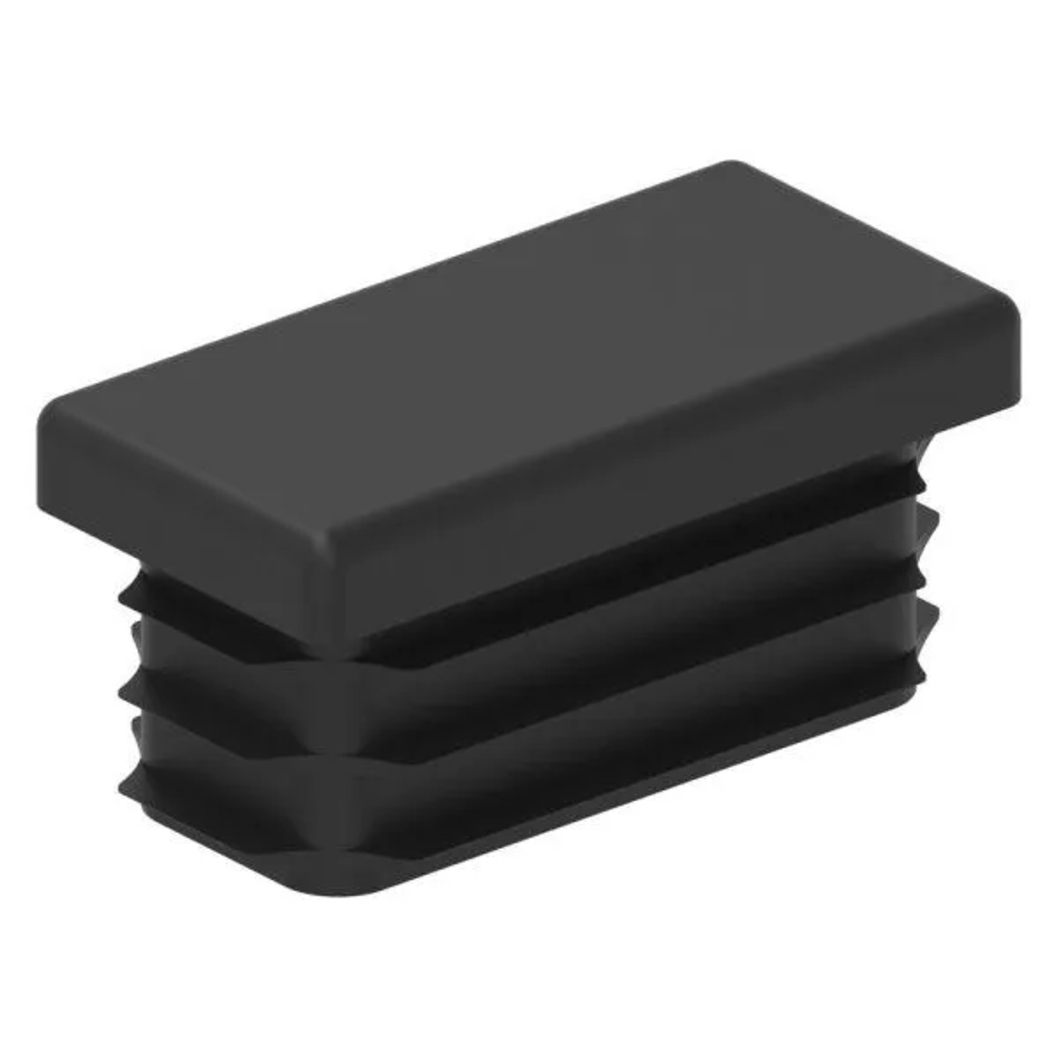 FeNau Einsteckkappe Kunststoff Für Rechteckrohr 40 X 20 mm Schwarz