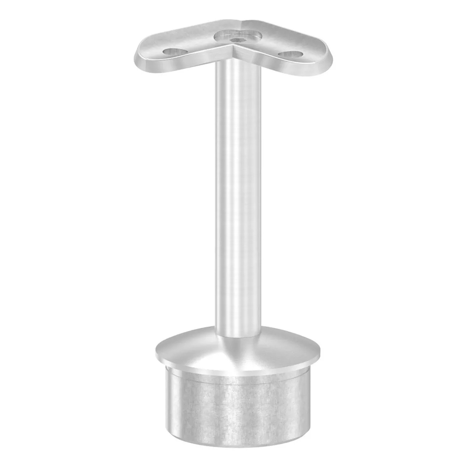 FeNau Rohrabschlussstopfen Handlaufanschlussplatte Edelstahl V2A Ø 42,4 X 2,5 mm 90 Grad