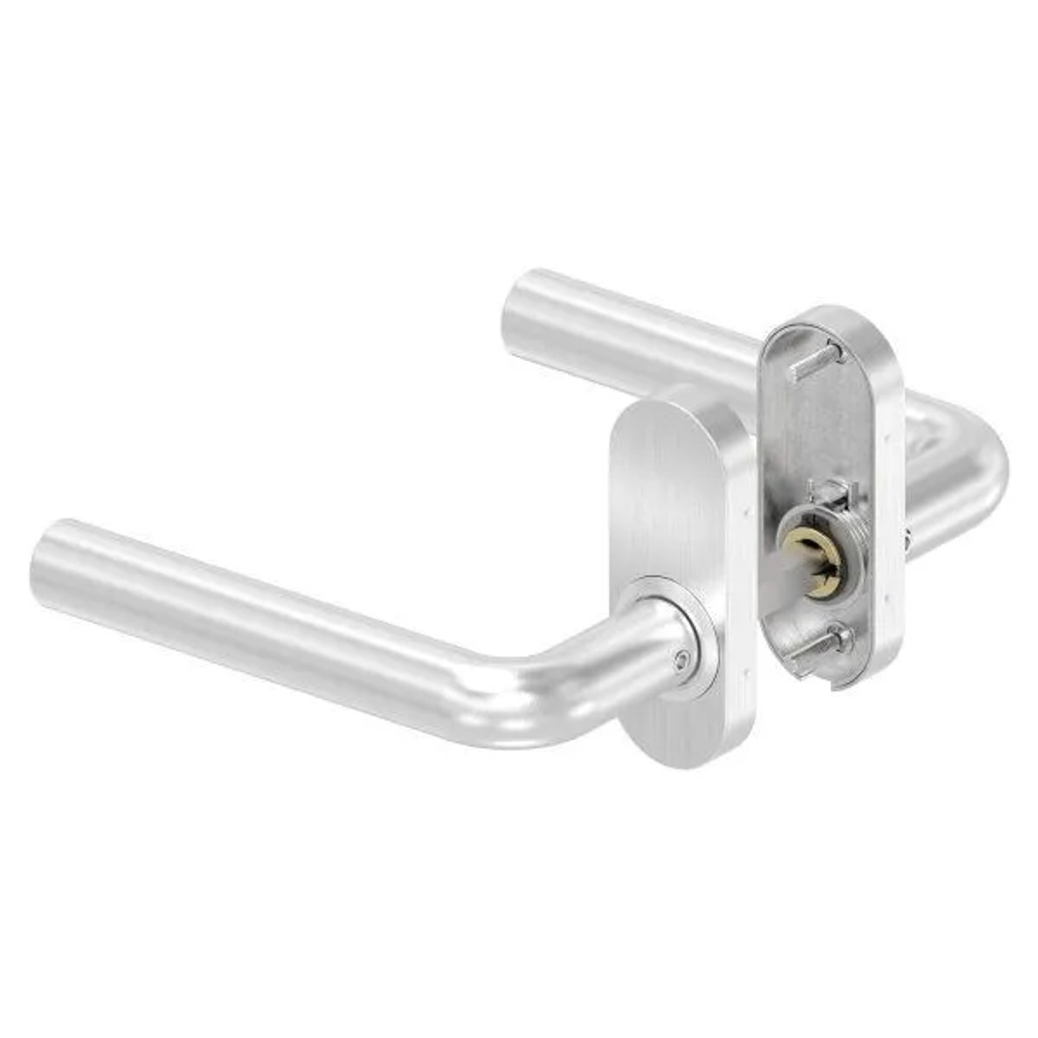 FeNau Türdrücker-Paar Edelstahl V2A Für Kastendicke 30-60mm Inkl. 8mm Stift