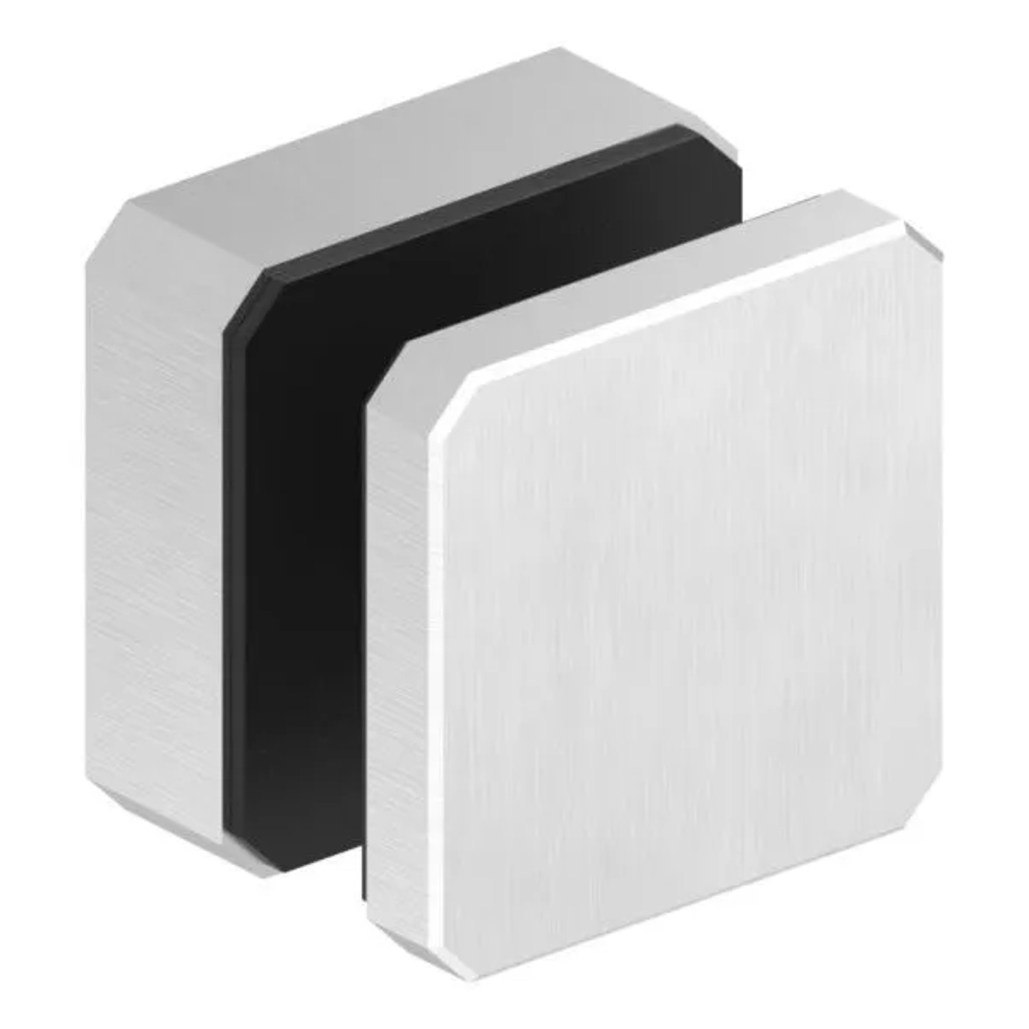FeNau Glaspunkthalter Edelstahl V2A 63 X 63 mm Flach Für Glas 8,0-21,52 mm