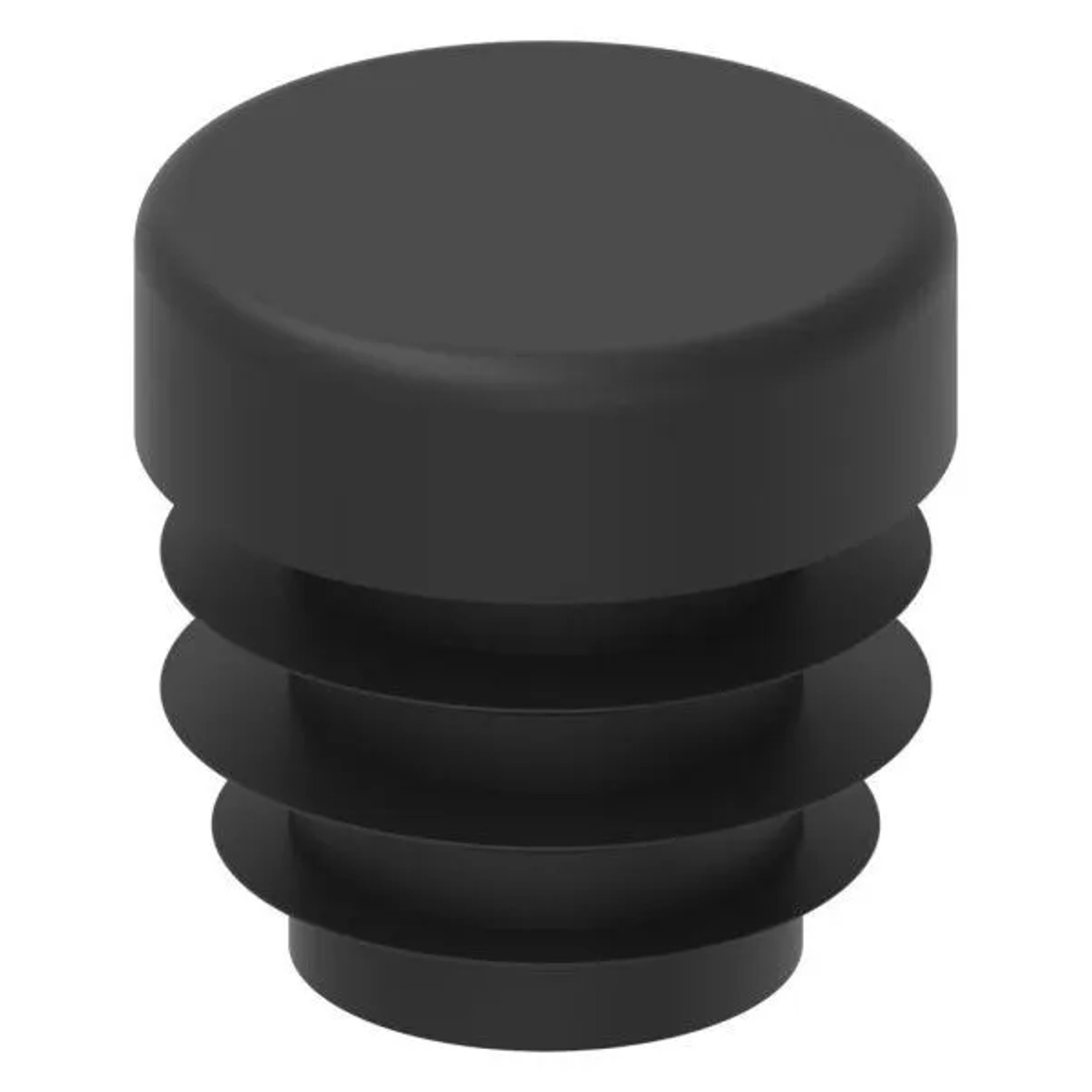 FeNau Kunststoffkappe Aus Kunststoff Für Rundrohr Ø 16,0 mm Wandstärke 1,0-2,0 mm Schwarz