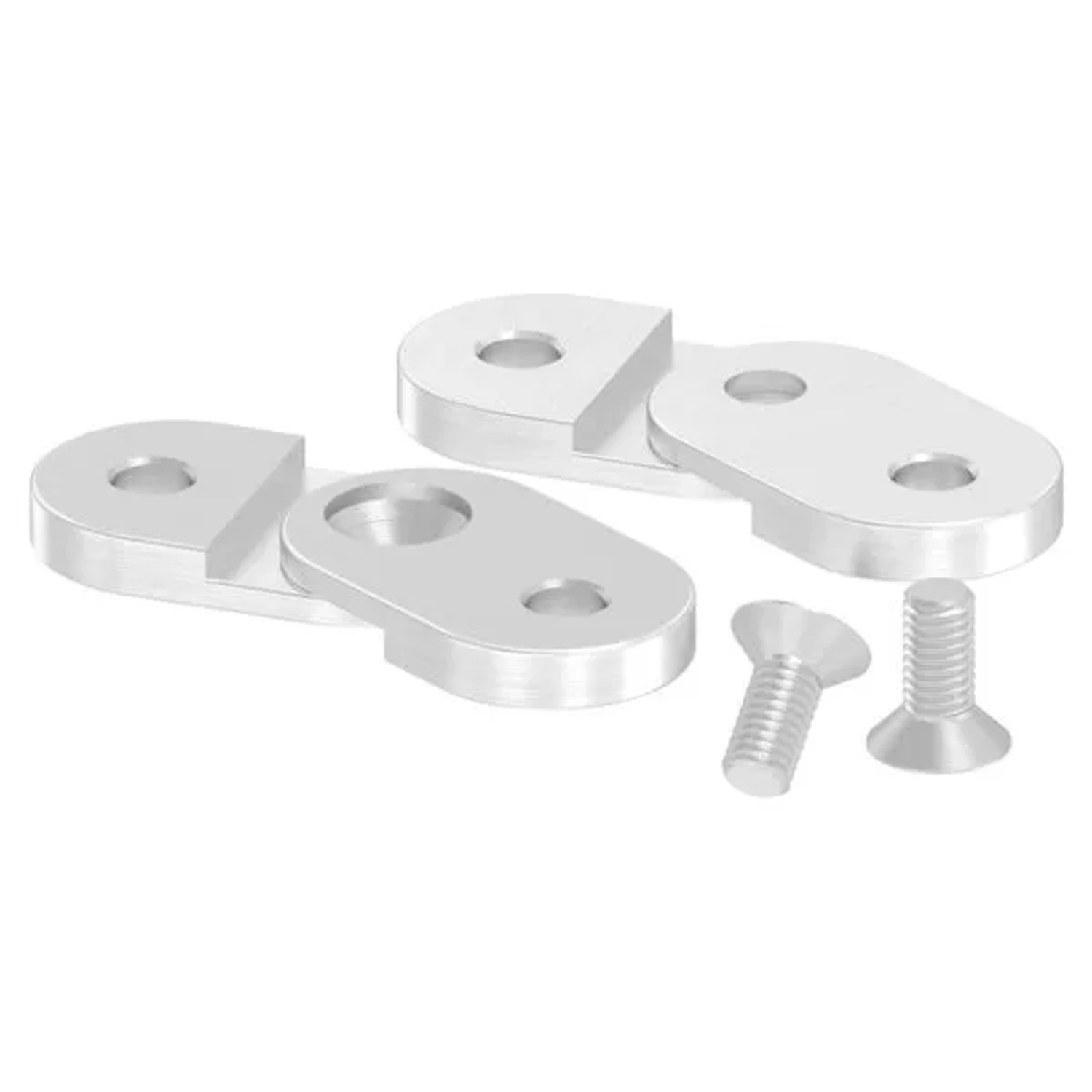 FeNau Handlaufanschlussplatte Edelstahl V2A 63 X 25 X 4 mm Verstellbar Flach