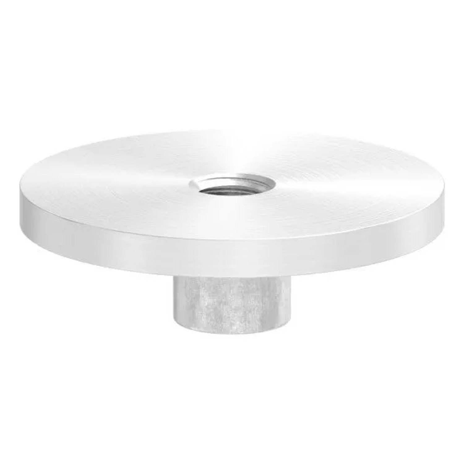 FeNau Anschweißplatte V4A Edelstahl Ø 42,4 mm M8 Innengewinde Flach