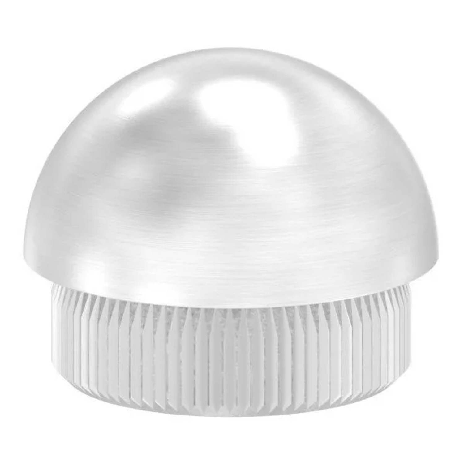 FeNau Einsteckkappe Edelstahl V2A Für Rohr Ø 26,9 X 2,0 mm Halbrund Zum Einschlagen