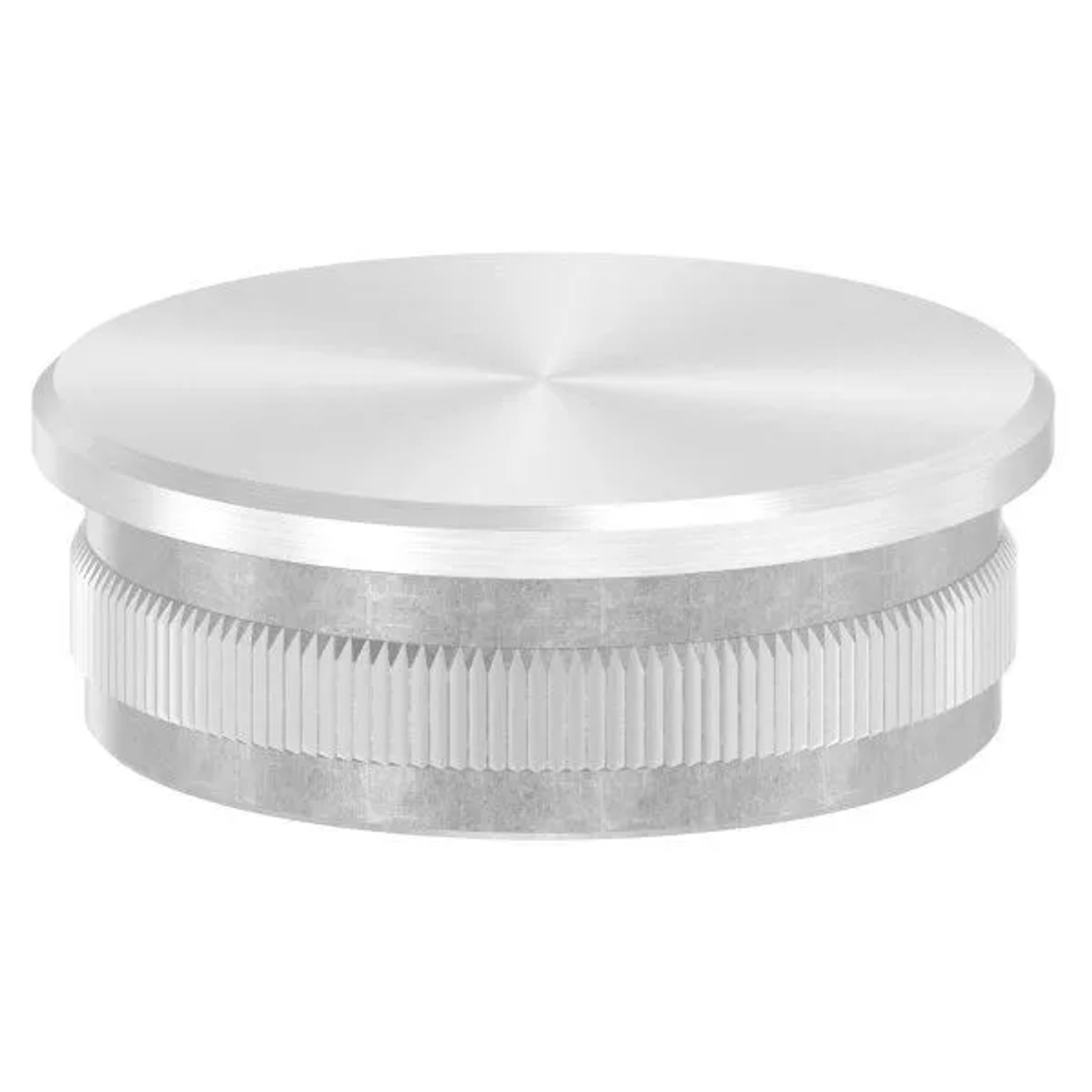 FeNau Einsteckkappe V2A Edelstahl Für Rohr Ø 48,3x2,0 mm Flach Zum Einschlagen