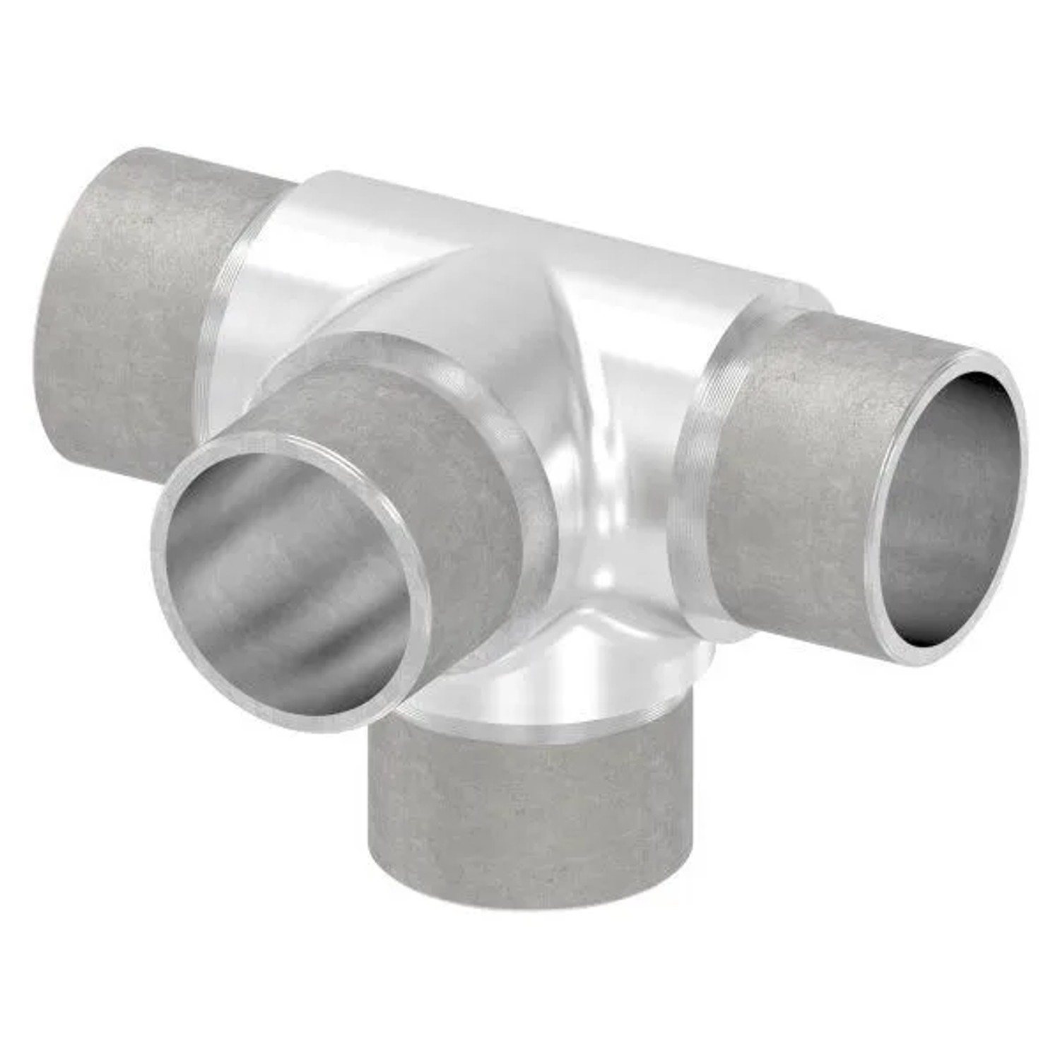 FeNau T-Stück V2A Ø 33,7 mm 2,0 mm Wandstärke Zum Stecken