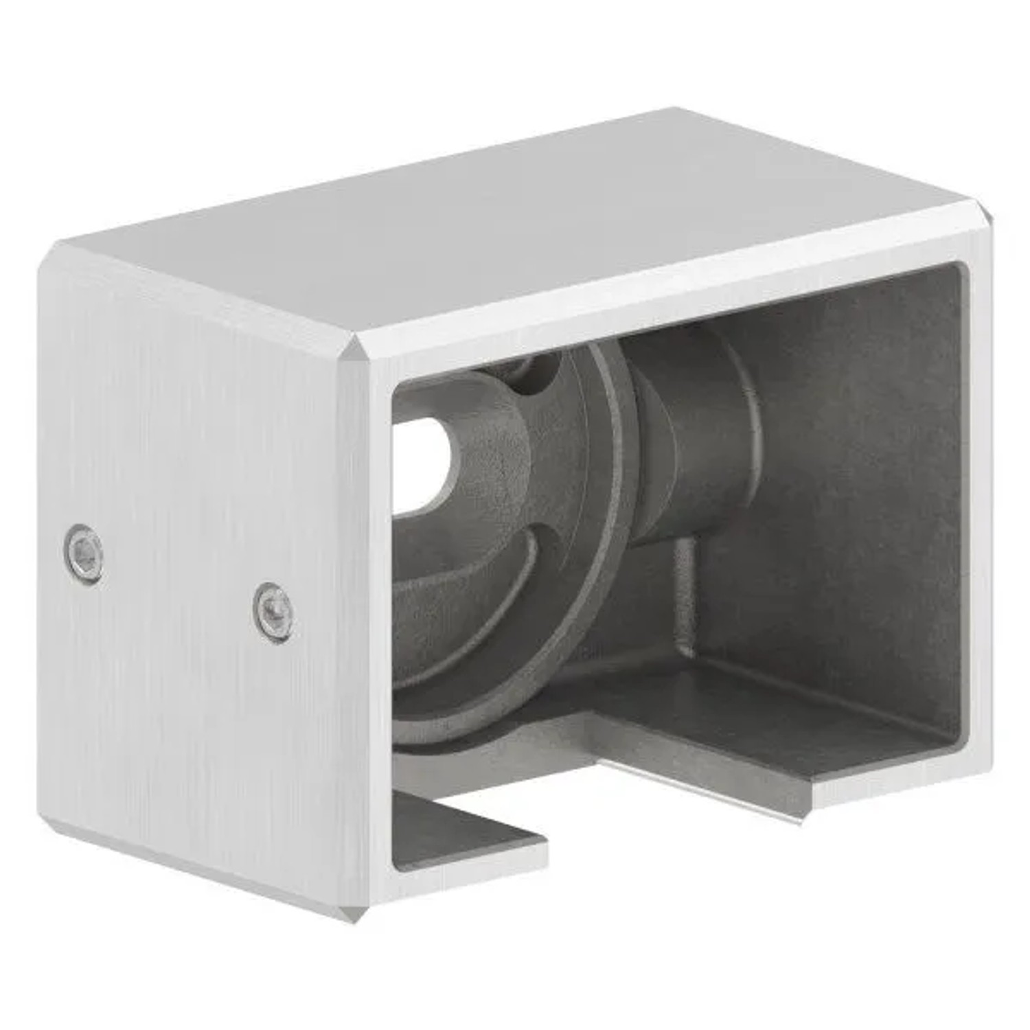 FeNau Wandbefestigung Edelstahl V4A Für Nutrohr 60 X 40 mm Links