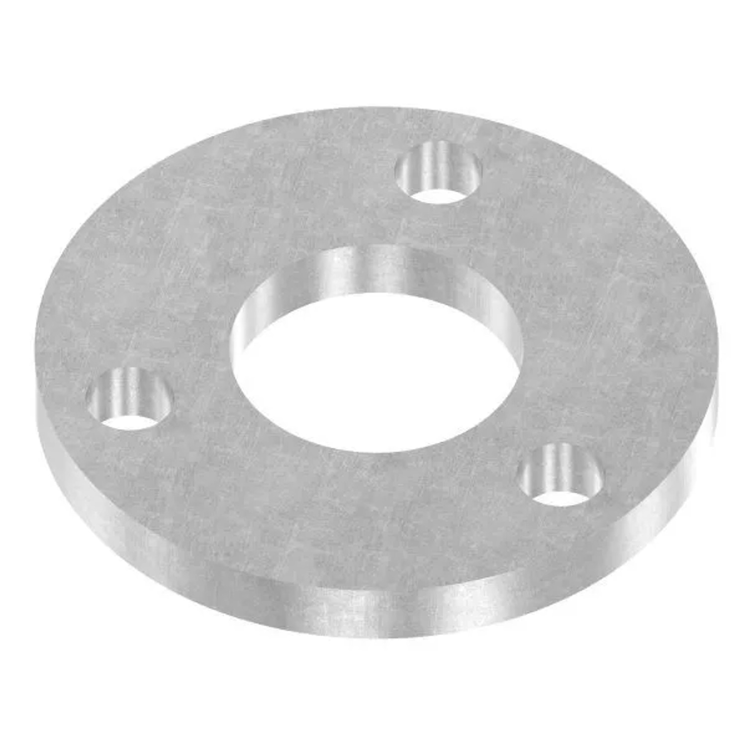 FeNau Ankerplatte Stahl Roh Ø 100 X 10 mm Mittelbohrung Ø 43 mm 3 Bohrungen Ø 13 mm