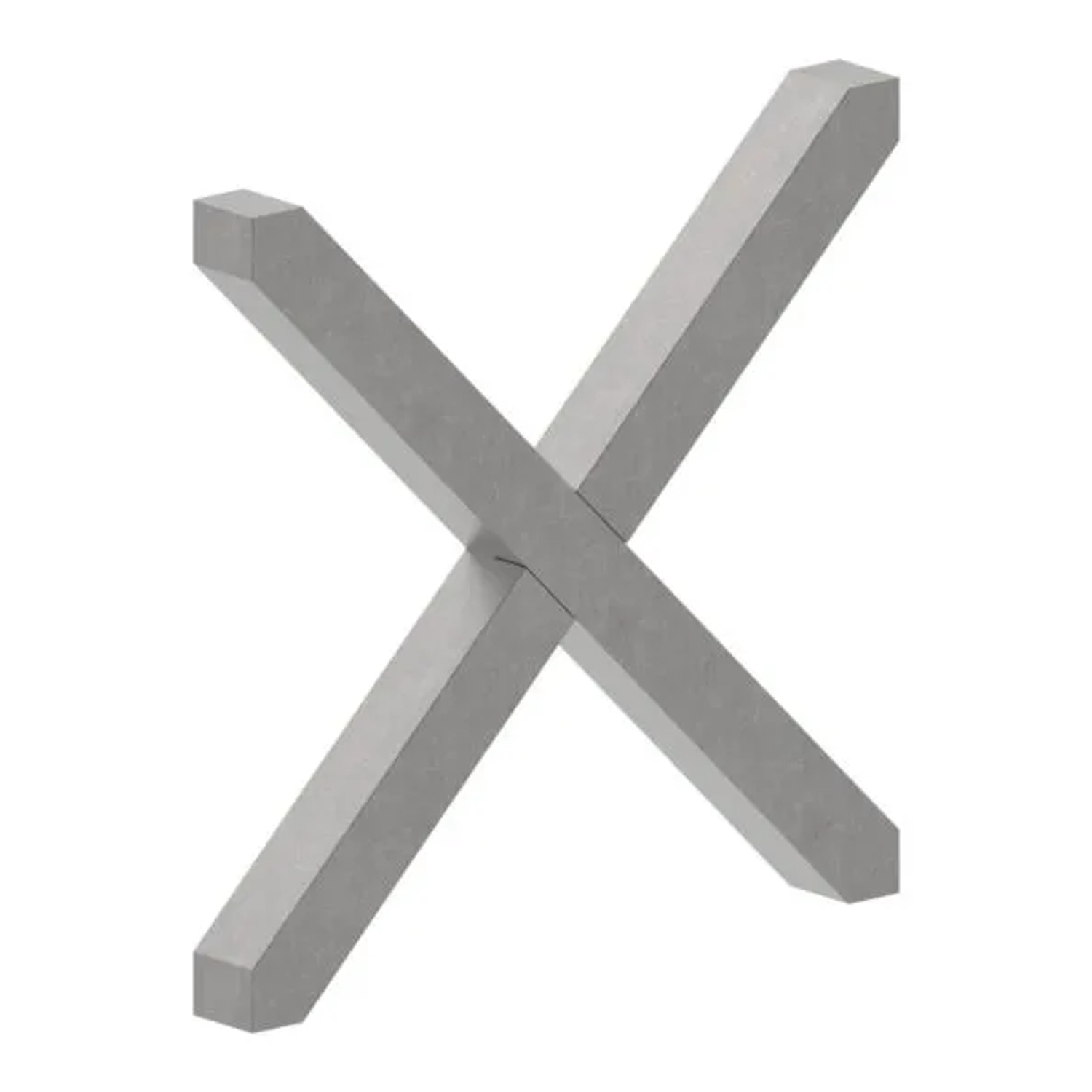 FeNau Kreuz Stahl 12 X 12 mm 108 X 108 mm Glatt
