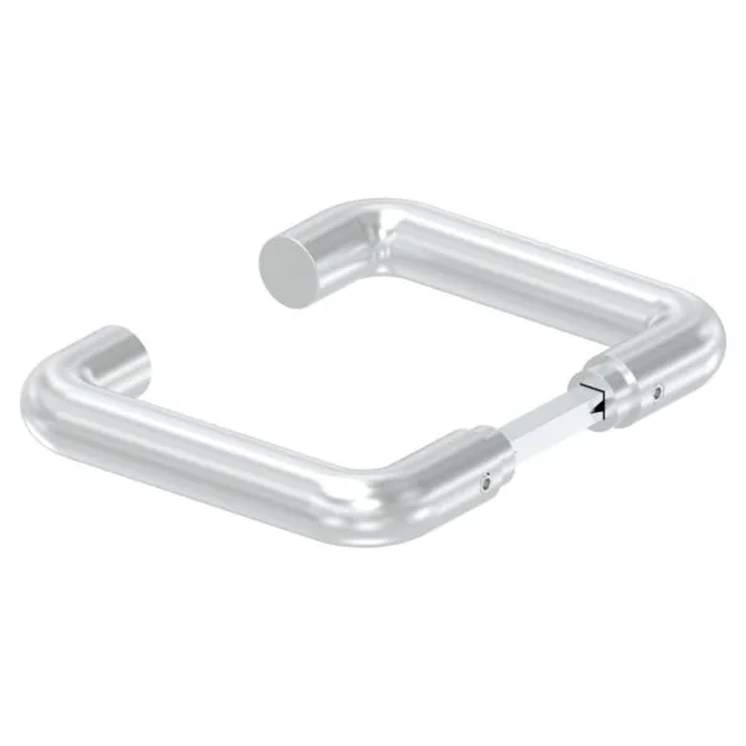 FeNau Türdrückerpaar Aluminium Für 8 mm Vierkantstift Matt Eloxiert