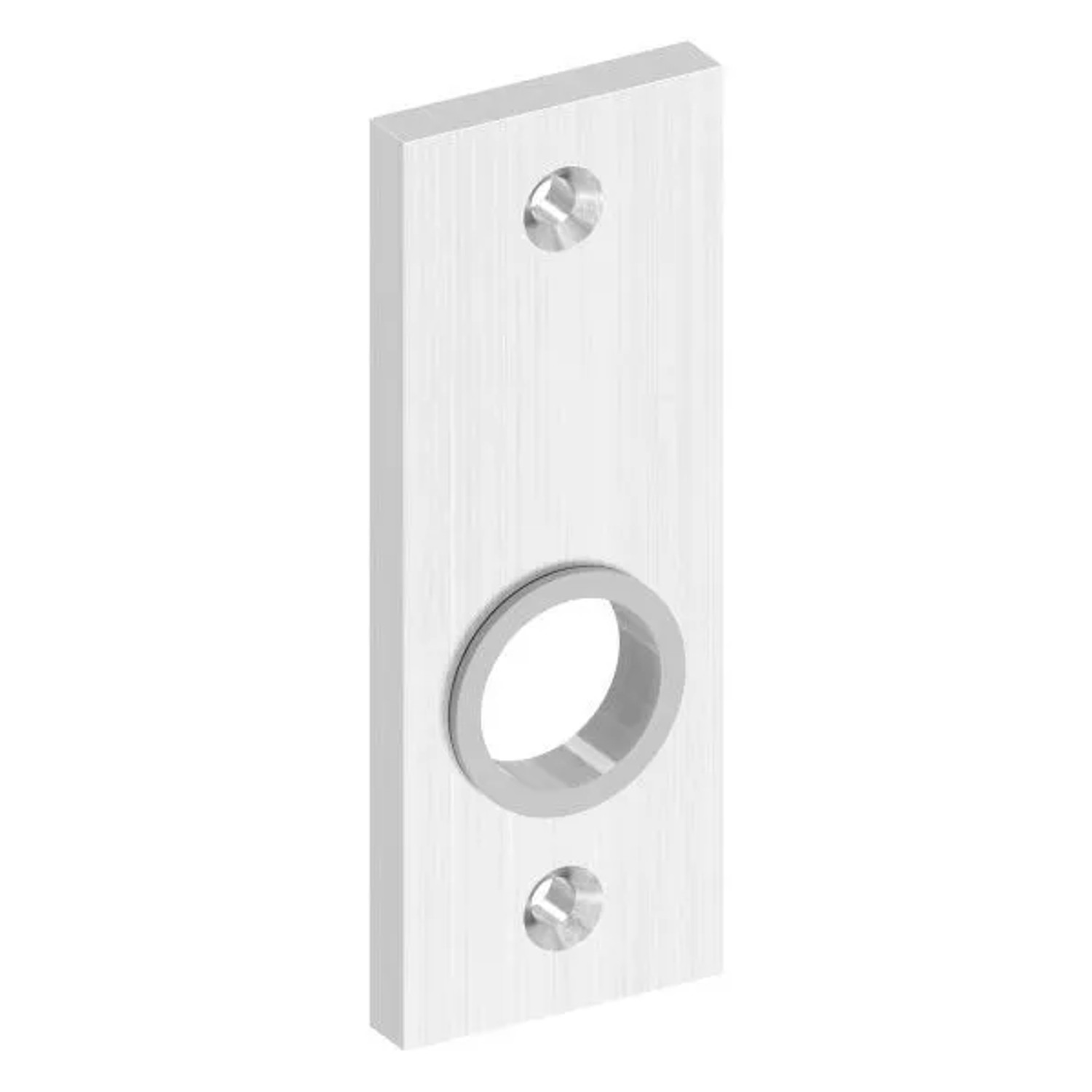 FeNau Kurzschild Edelstahl V2A 32x87x6 mm Für Schlosskästen