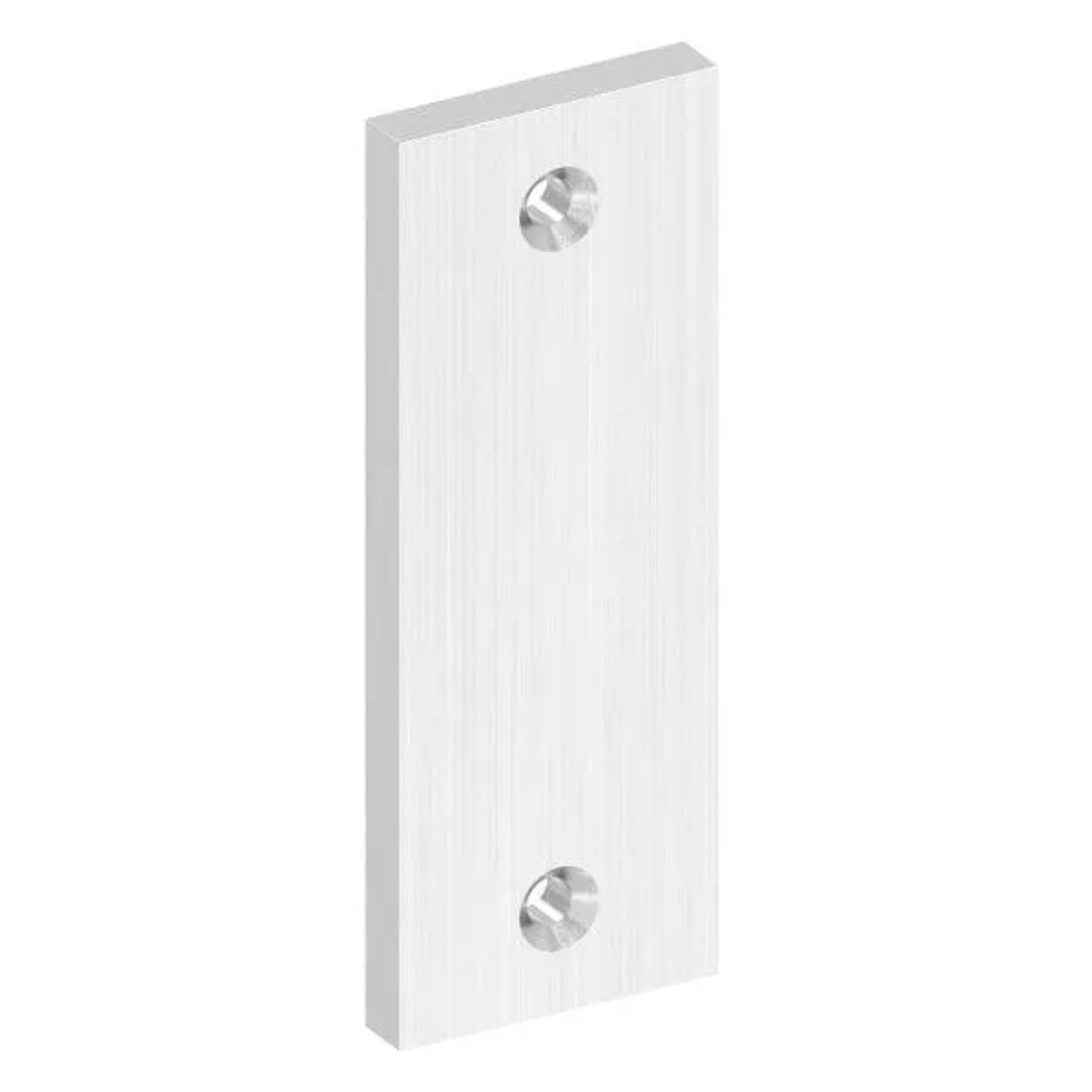 FeNau Kurzschild Blind Edelstahl V2A 32 X 87 X 6 mm Geschliffen Korn 240