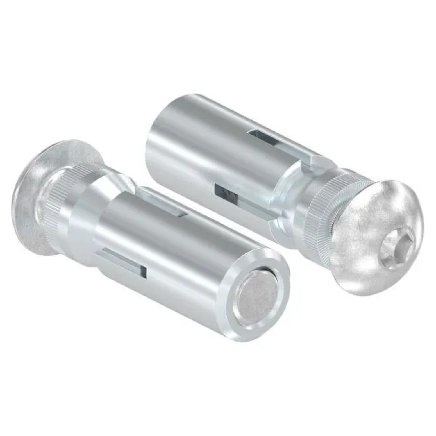 FeNau Dübelset Stahl Galvanisch Verzinkt Mit Edelstahlschrauben M8 X 40 mm
