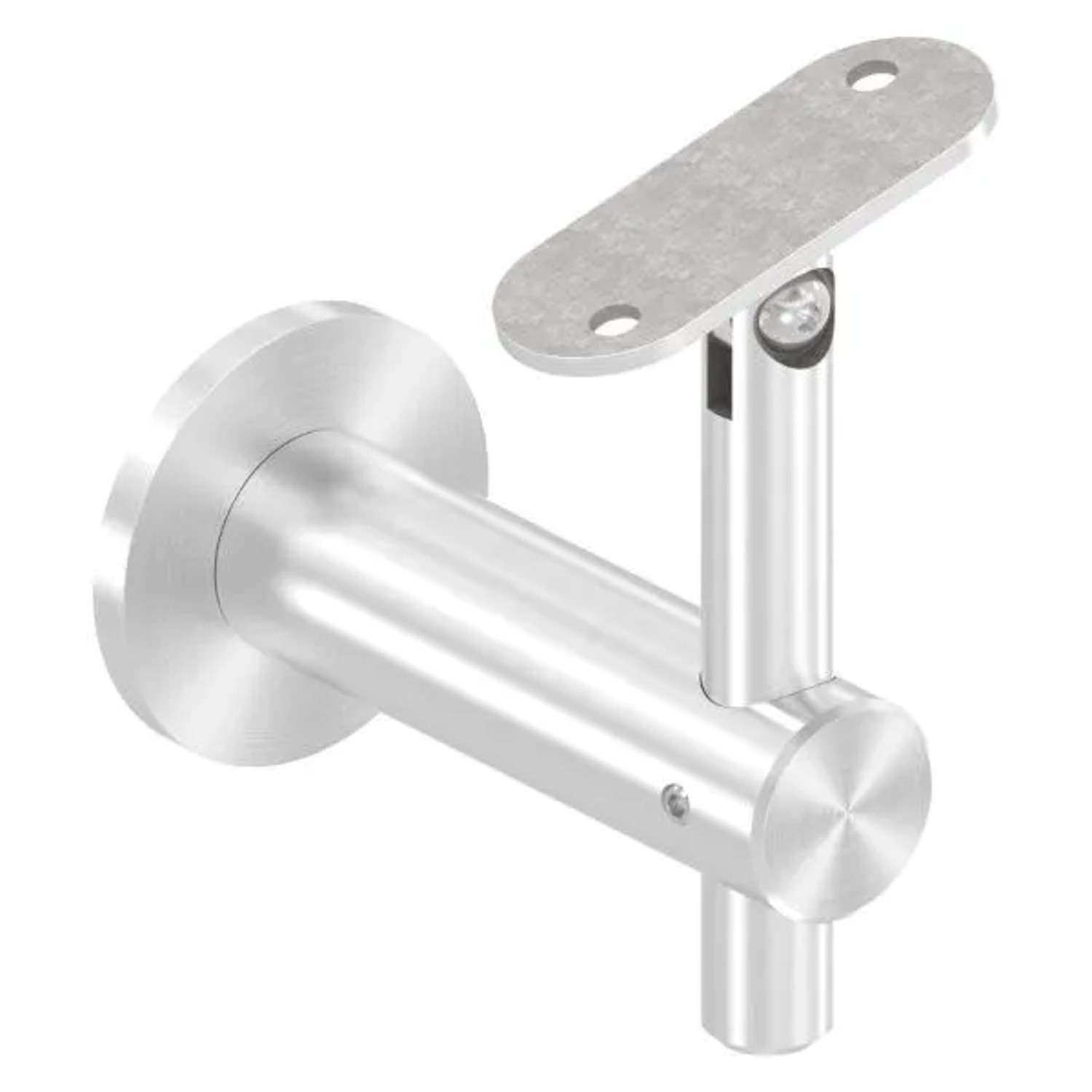FeNau Handlaufhalter V2A Wandabstand 80 mm Ronde Ø 50 mm Gelenk Flach