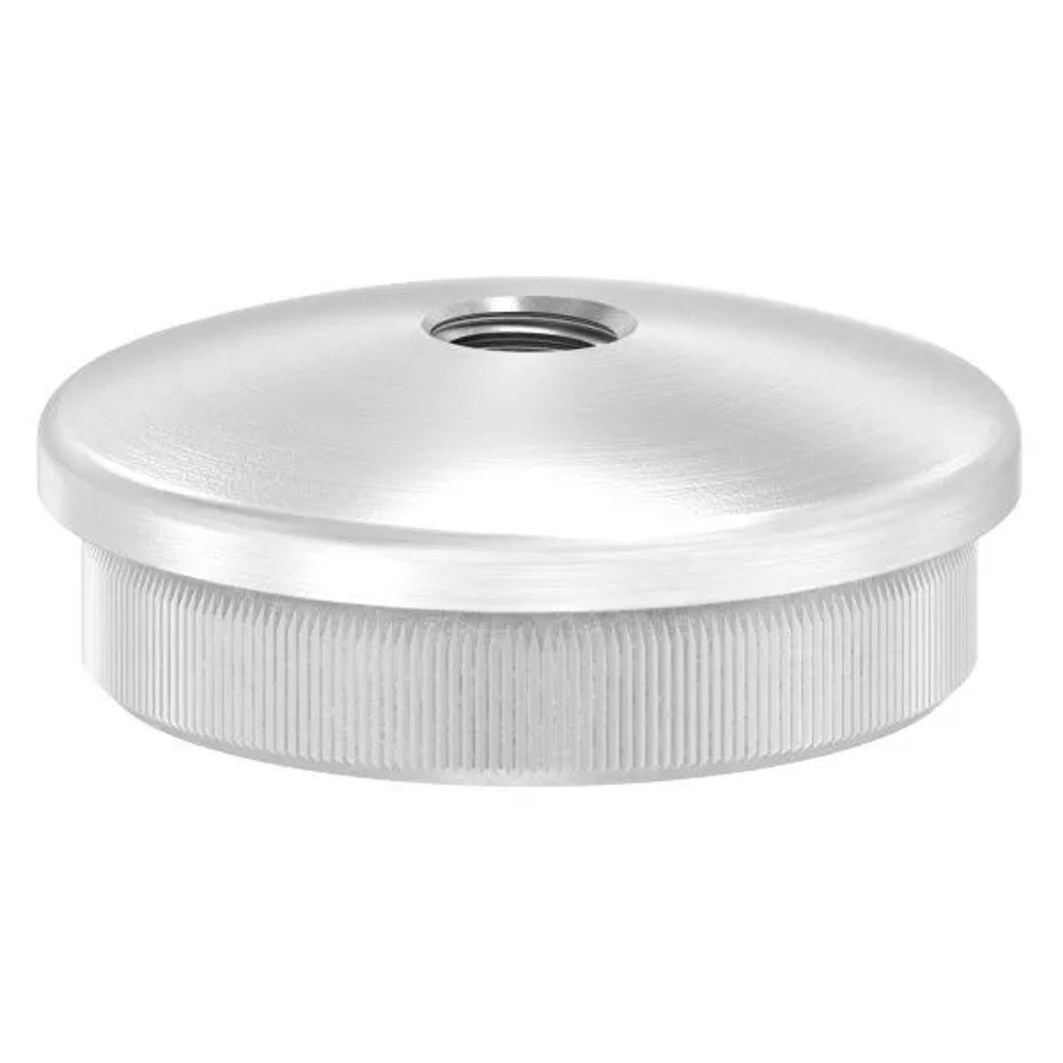 FeNau Einsteckkappe V2A Edelstahl Für Rohr Ø 40,0x2,0 mm Mit M8 Gewinde Gewölbt