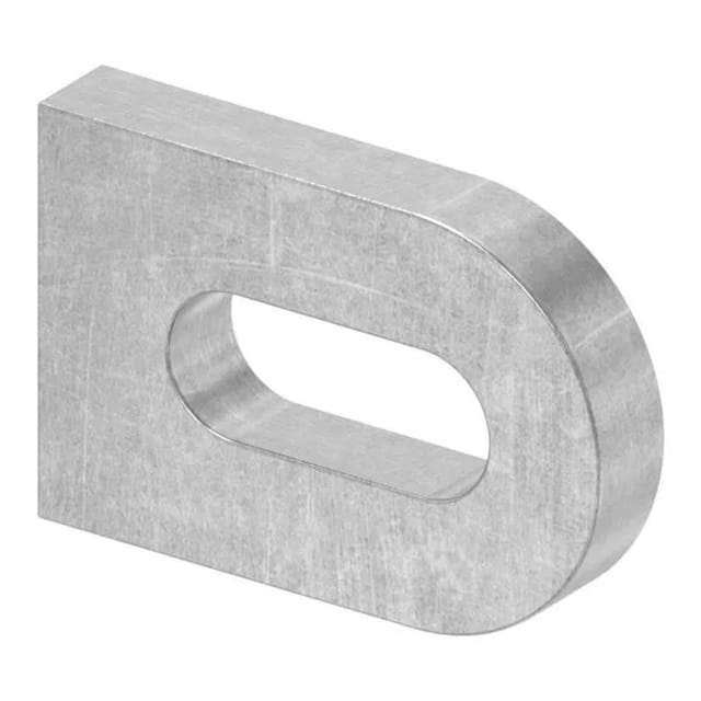 FeNau Anschweißlasche Stahl Roh 30 X 20 X 5 mm Mit Langloch 17 X 7 mm