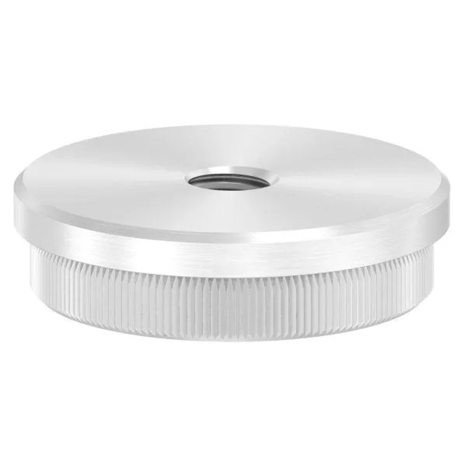 FeNau Rohrabschlussstopfen V2A Ø 48,3x2,0 mm M10 Flach Zum Einschlagen