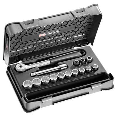 Steckschlüssel-Set 1/2" S.151B, 15-teilig S.151-1P12